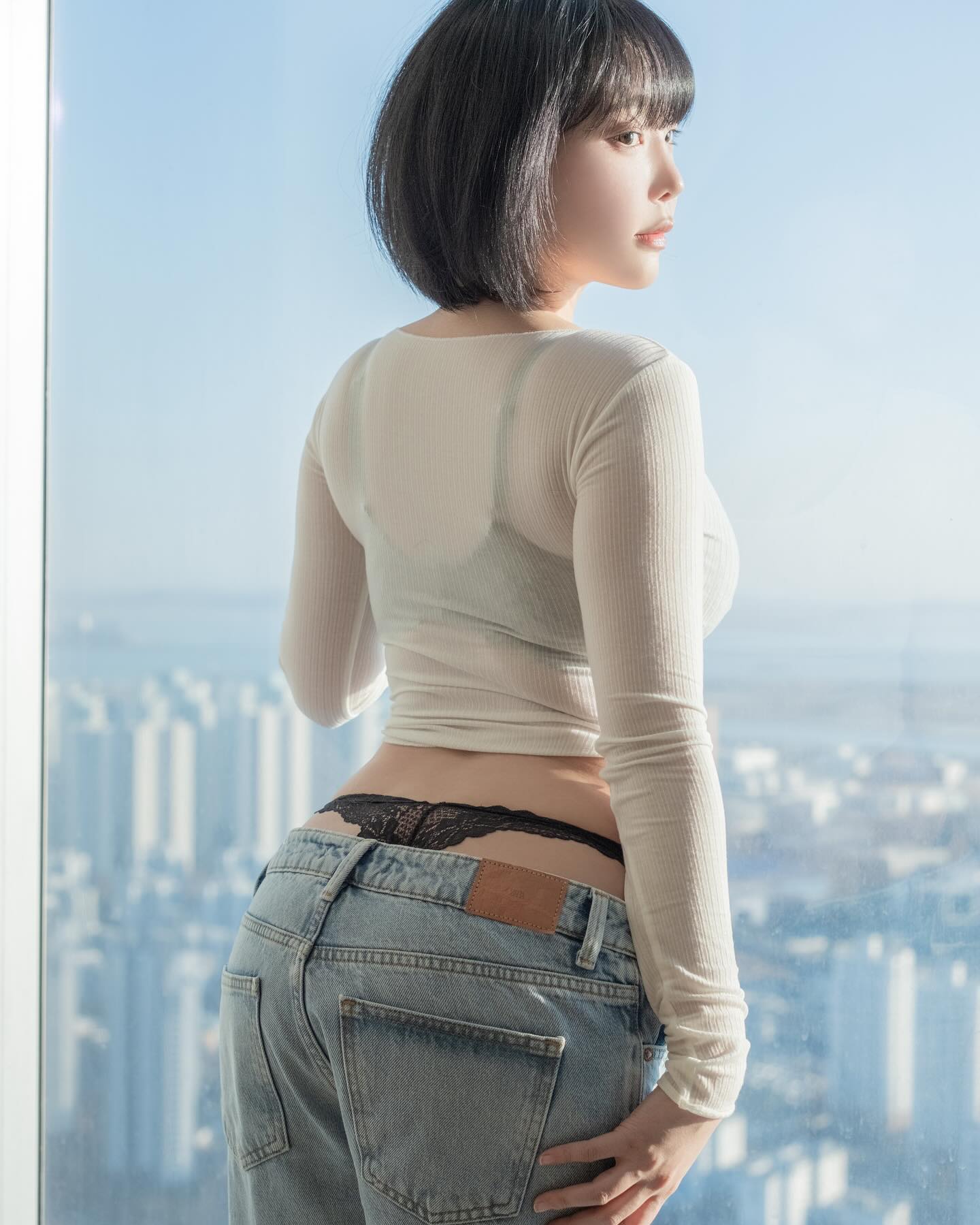 姜仁卿 NO.124 White T Shirt and Jeans Concept [20P 72MB]_第1集