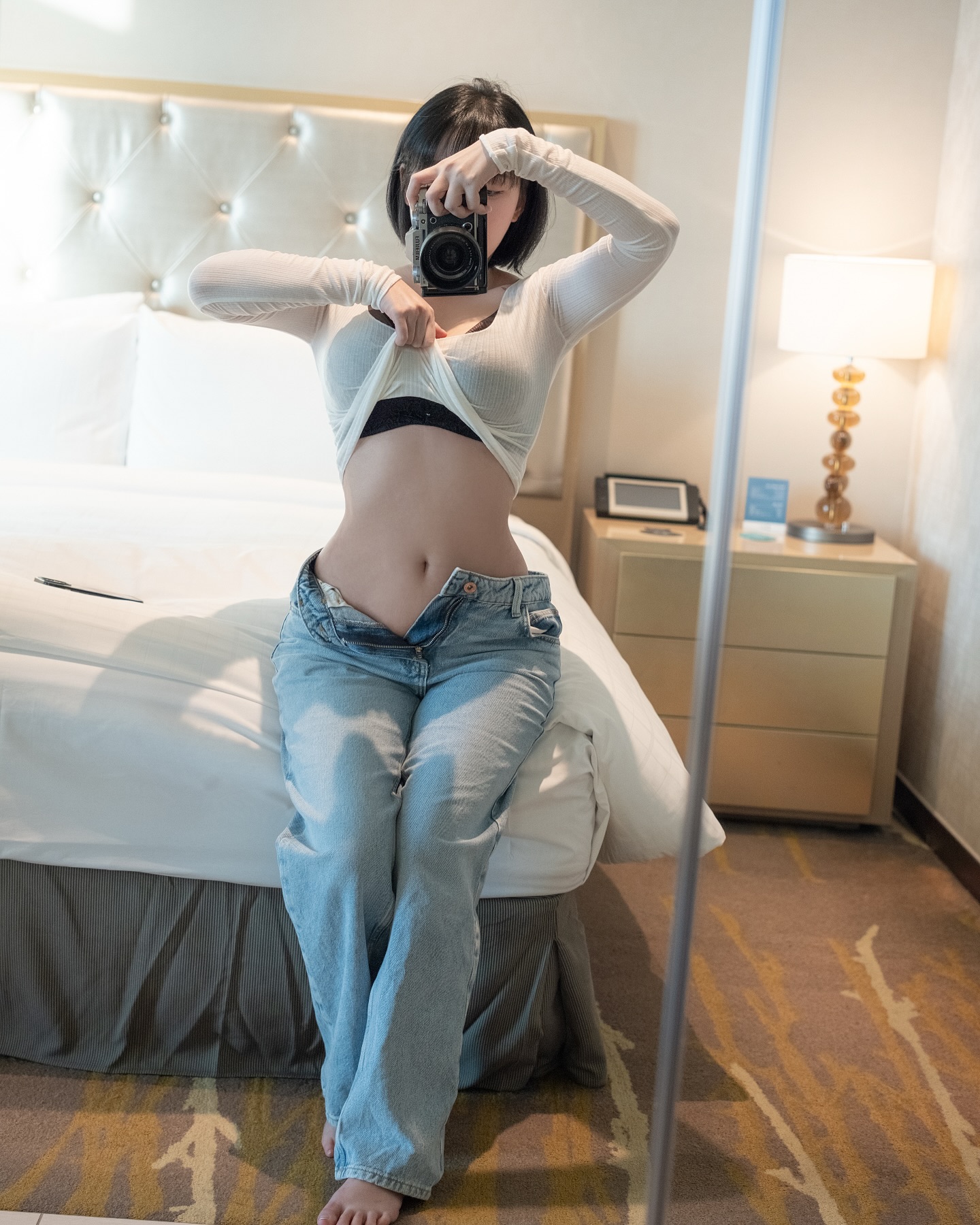 姜仁卿 NO.124 White T Shirt and Jeans Concept [20P 72MB]_第1集