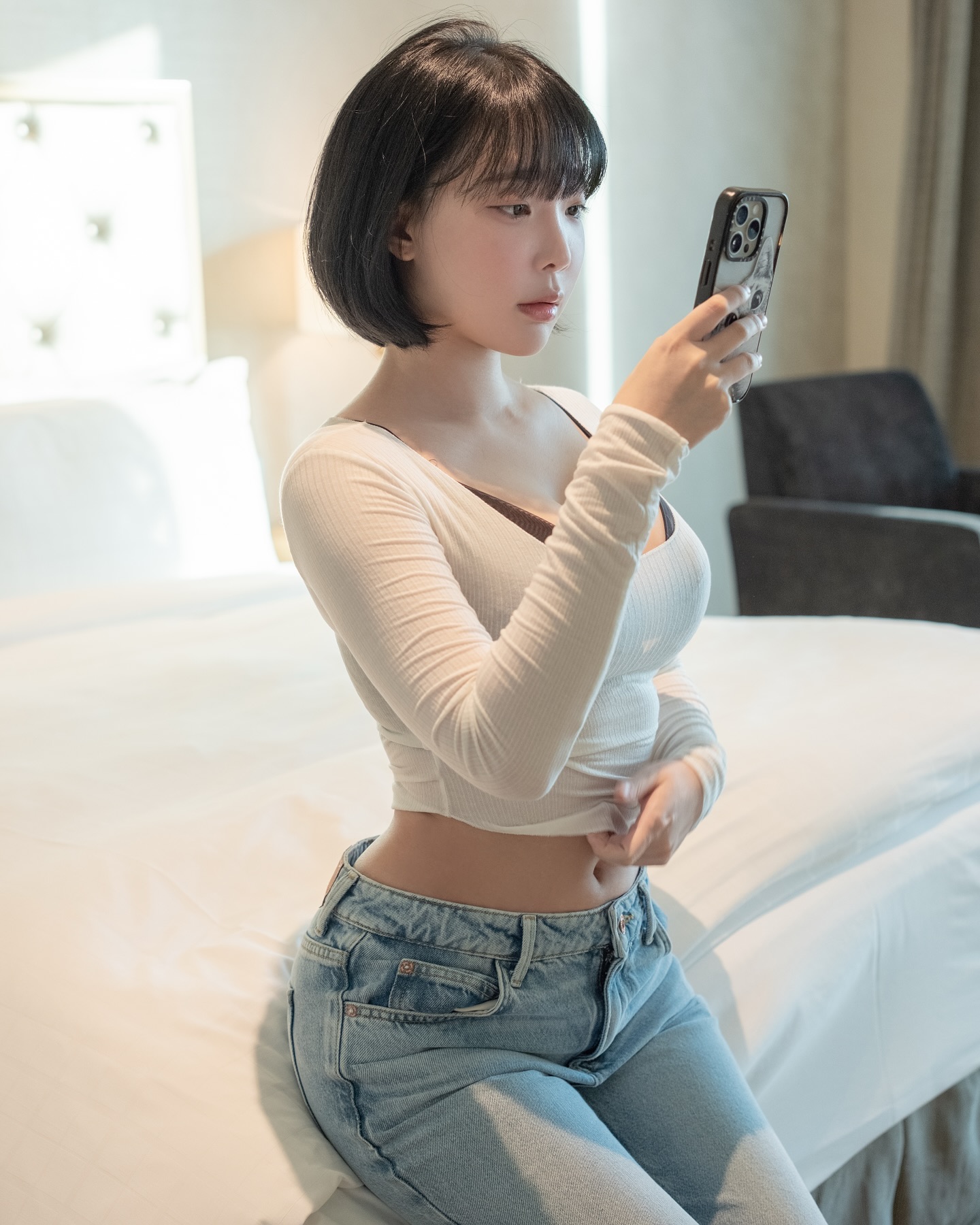 姜仁卿 NO.124 White T Shirt and Jeans Concept [20P 72MB]_第1集