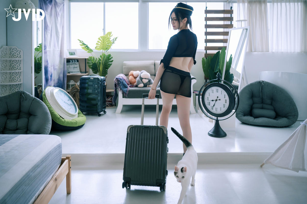 JVID - 8.99+4.99 阿黎性感暗黑空姐，極透明空姐服令人血脈噴張 186P1V_第1集
