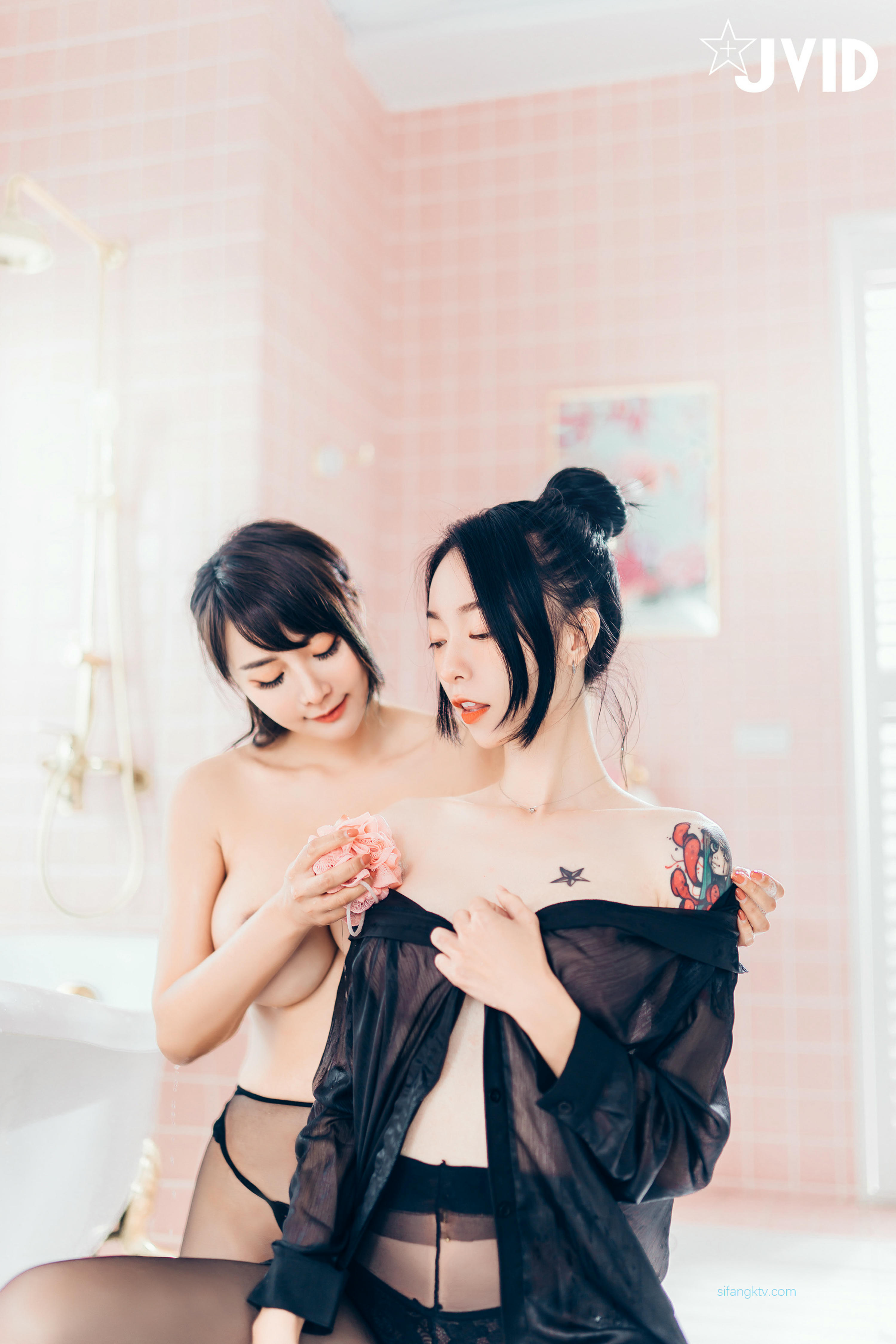 JVID NO.535 上司新人下属 无内黑丝终极奥义 乐乐x飘飘 [156P 1.46GB]_第4集