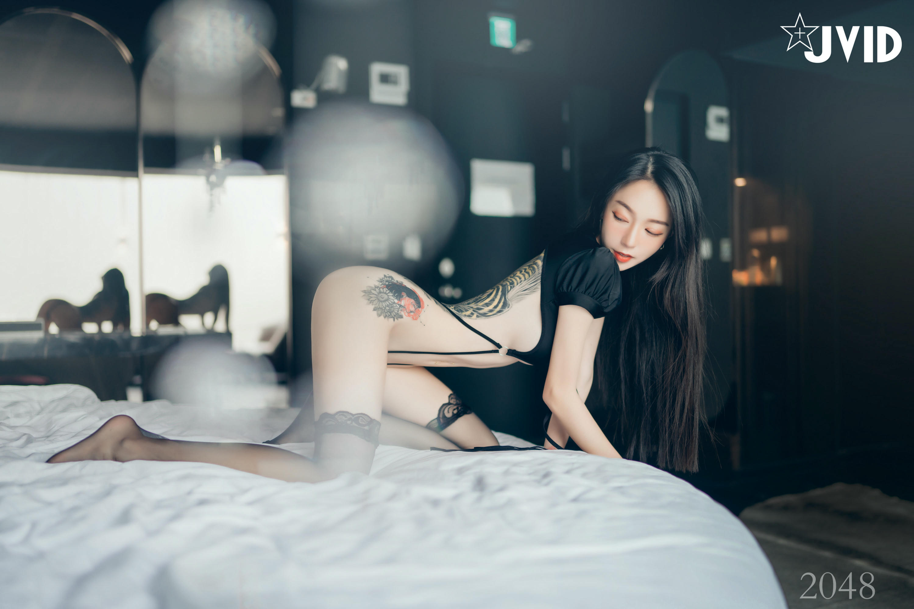JVID NO.542 黑超猛激凸遮不住 白透透睡衣 - 飄飄 [120P 1V 1.2GB]_第6集