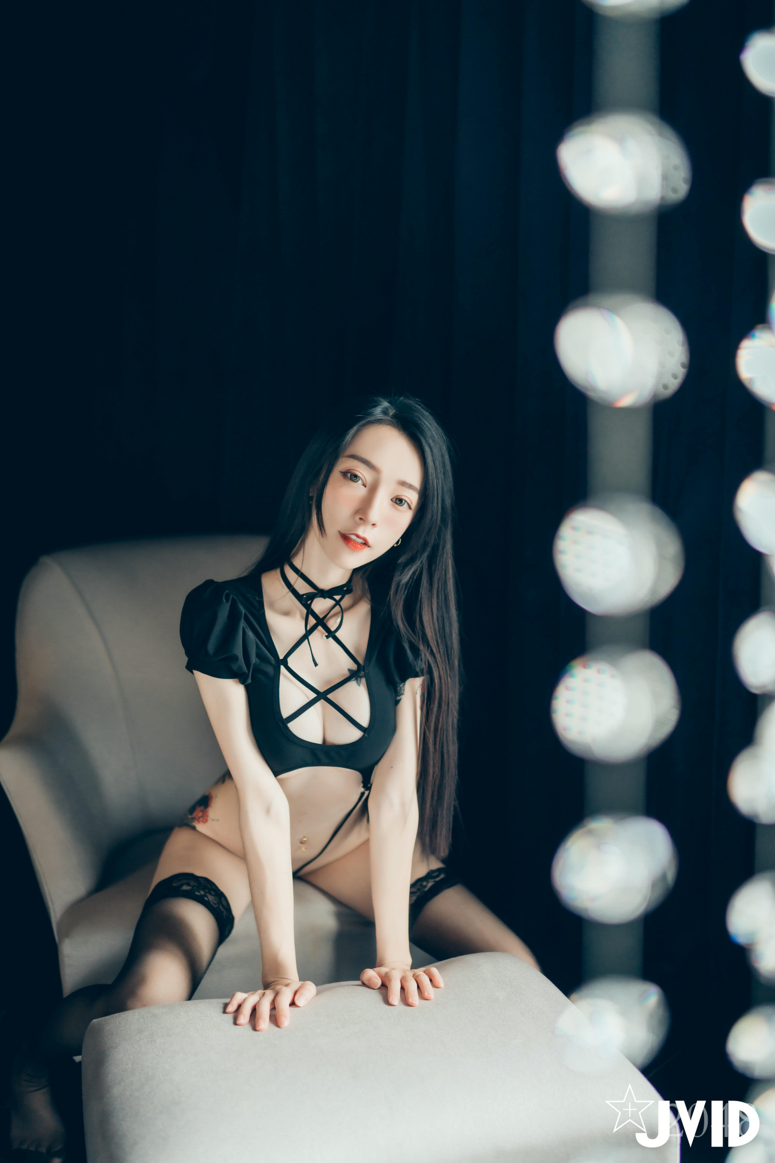 JVID NO.542 黑超猛激凸遮不住 白透透睡衣 - 飄飄 [120P 1V 1.2GB]_第6集