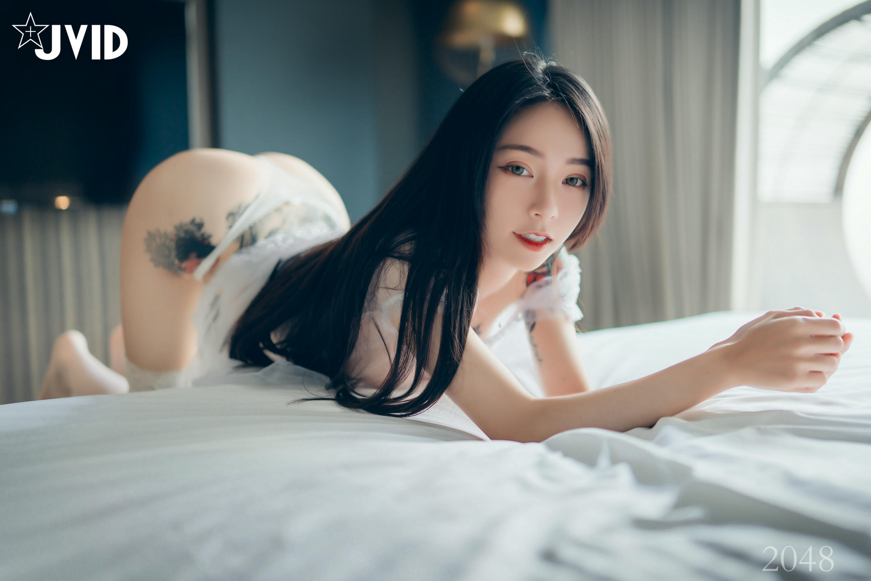 JVID NO.542 黑超猛激凸遮不住 白透透睡衣 - 飄飄 [120P 1V 1.2GB]_第2集