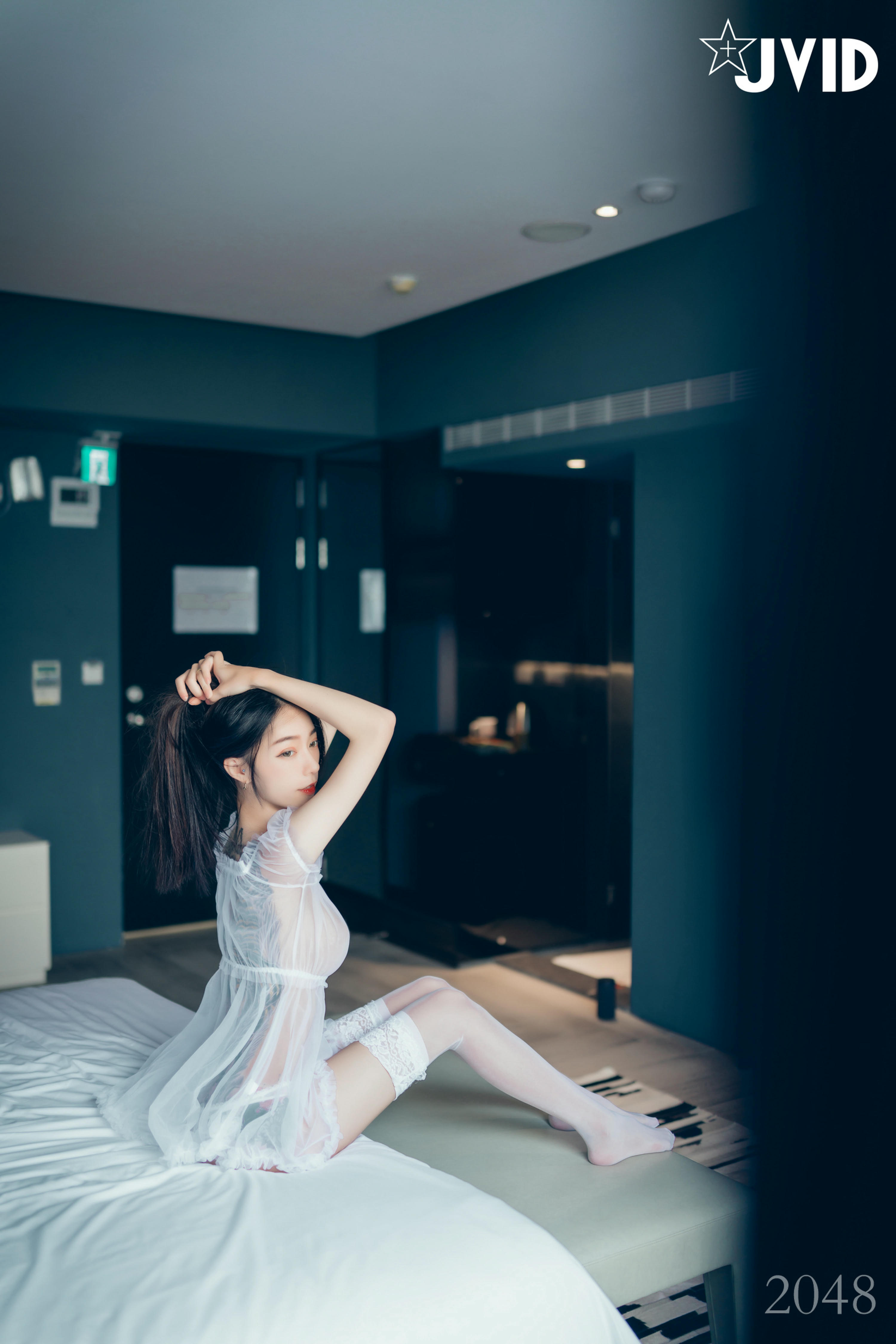 JVID NO.542 黑超猛激凸遮不住 白透透睡衣 - 飄飄 [120P 1V 1.2GB]_第2集