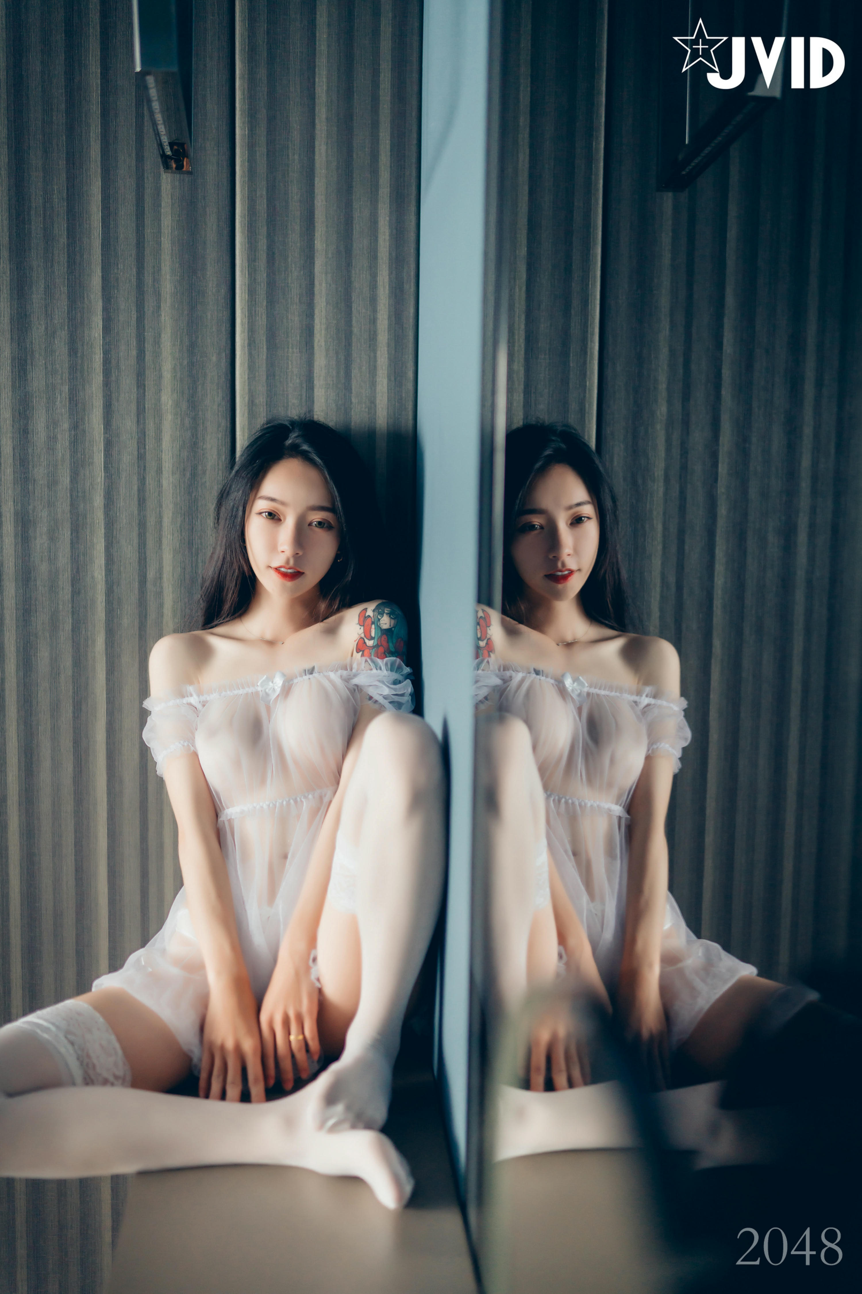 JVID NO.542 黑超猛激凸遮不住 白透透睡衣 - 飄飄 [120P 1V 1.2GB]_第2集