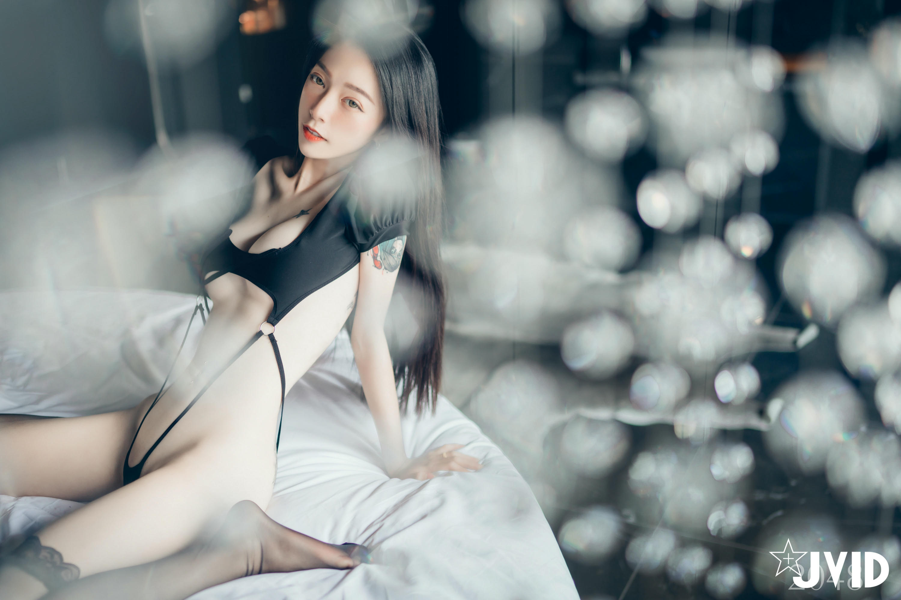 JVID NO.542 黑超猛激凸遮不住 白透透睡衣 - 飄飄 [120P 1V 1.2GB]_第3集