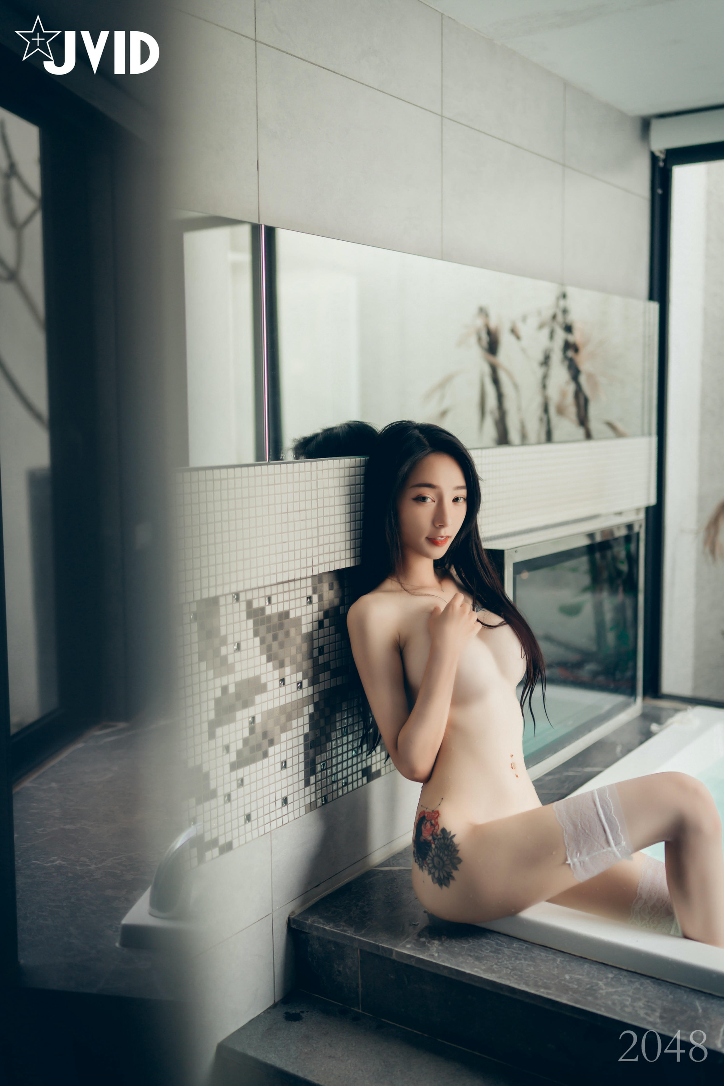 JVID NO.542 黑超猛激凸遮不住 白透透睡衣 - 飄飄 [120P 1V 1.2GB]_第5集