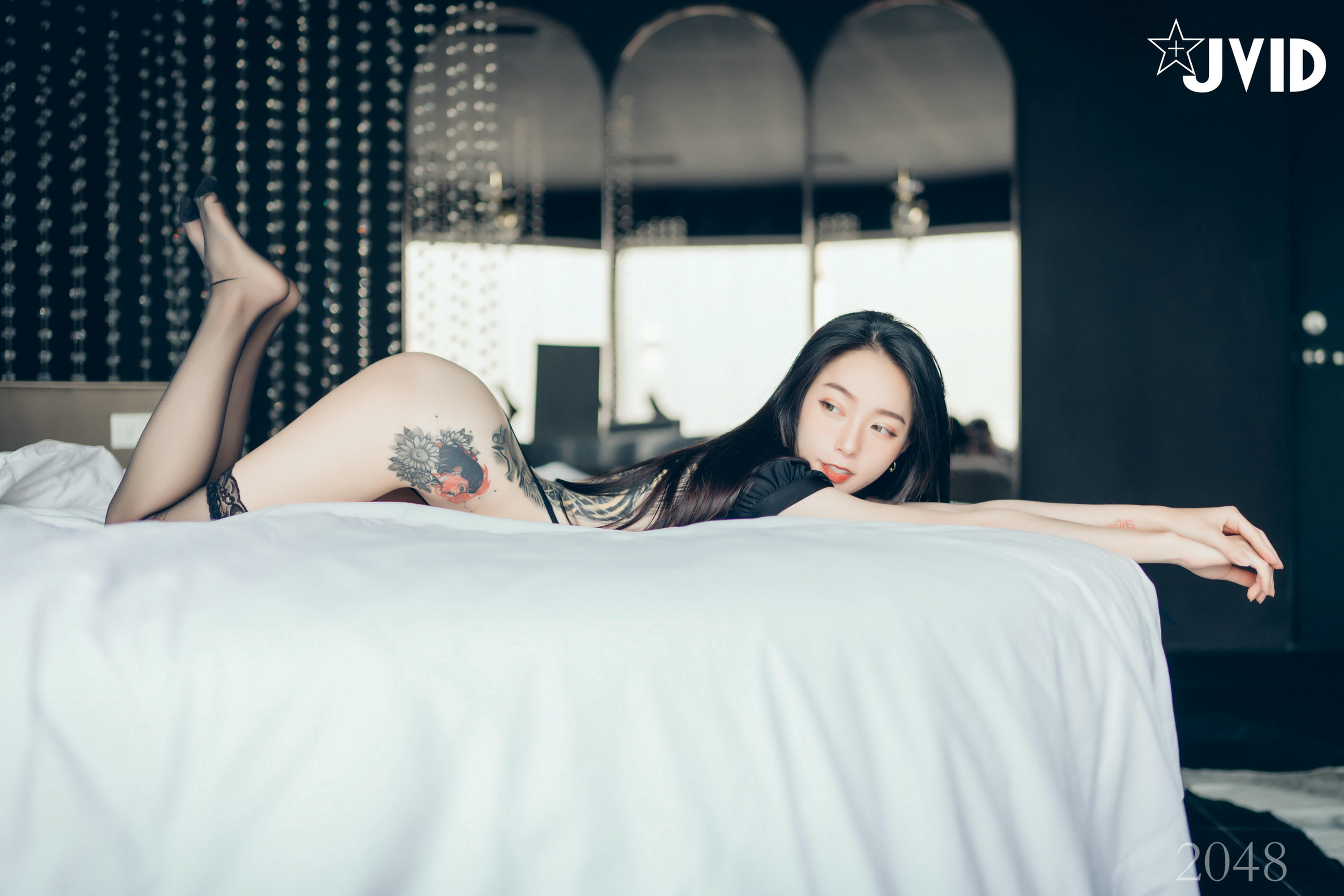 JVID NO.542 黑超猛激凸遮不住 白透透睡衣 - 飄飄 [120P 1V 1.2GB]_第5集