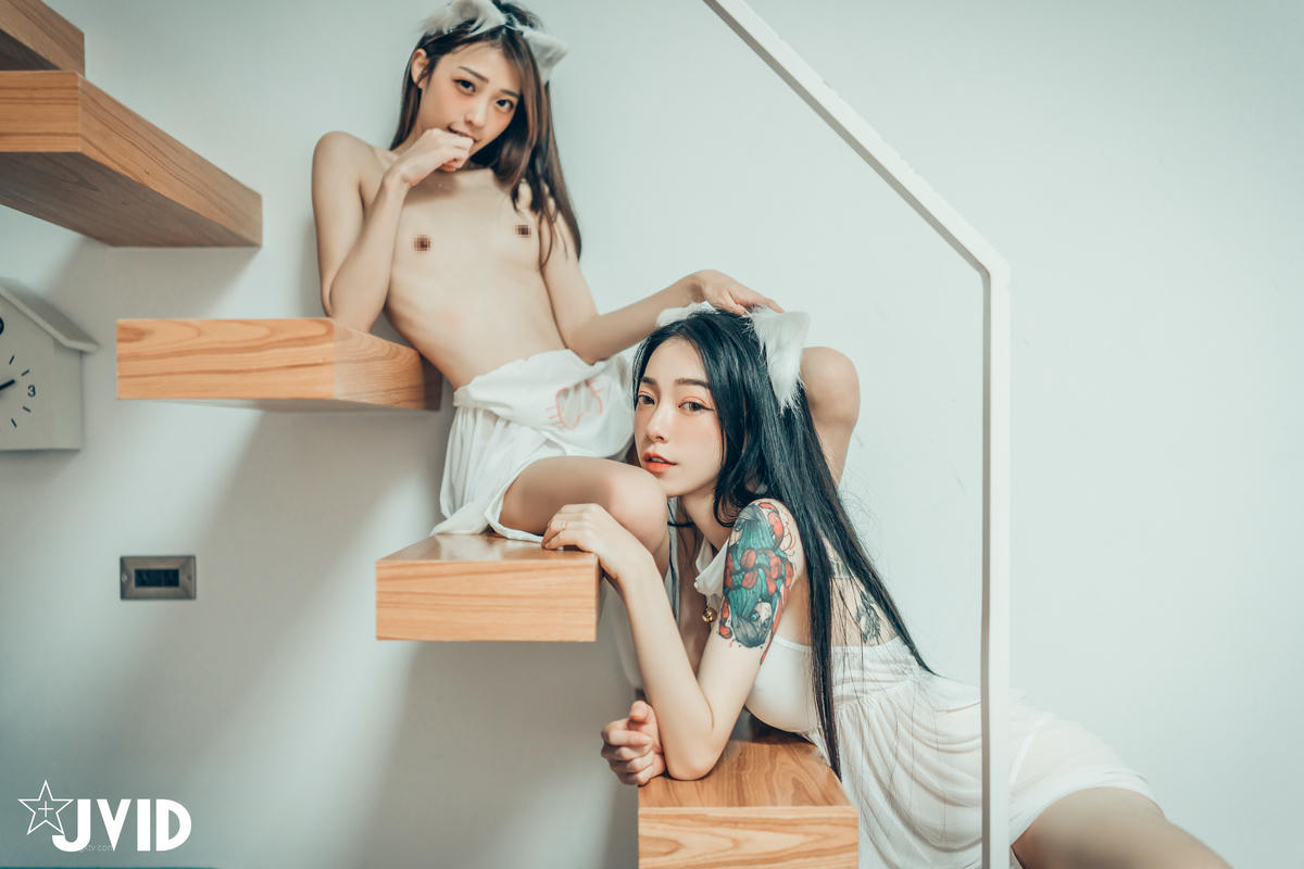 JVID NO.630 辰辰×飘飘×妍妍-她和她的两只猫咪 [146P1V 388MB]_第3集