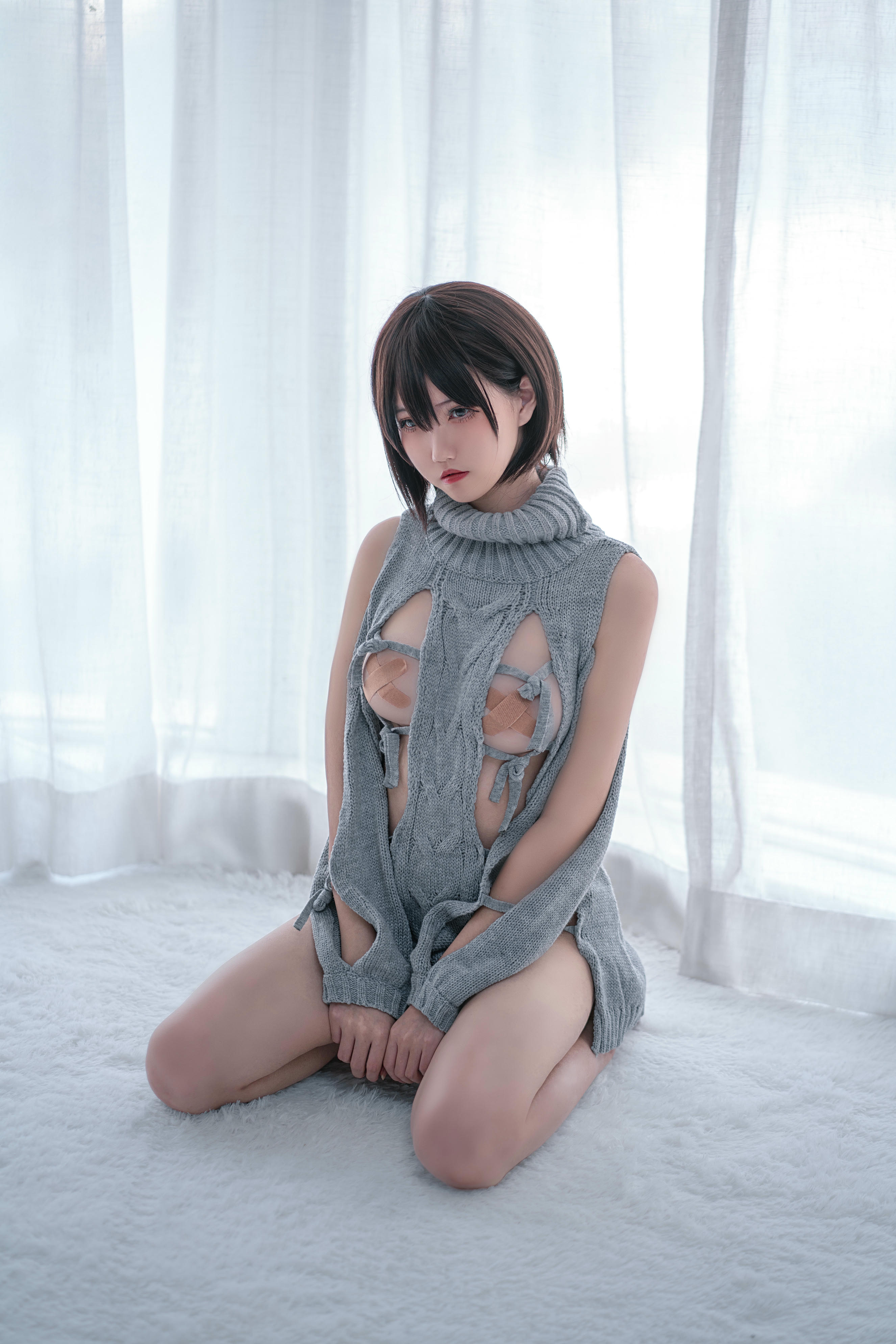 阿薰kaOri NO.001 露背毛衣 [20P-105MB]_第1集