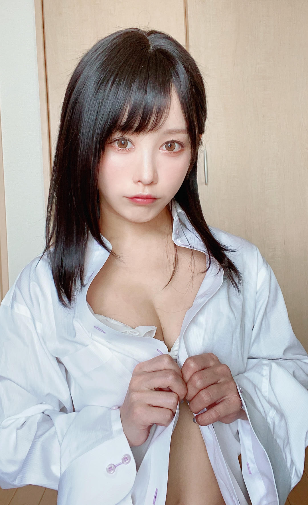 日本coser-193iKkyu3-シフォン下着とシャツ(_✌︎_ω_)✌︎_by_いくみ_from_Fantia_Kemono_第1集