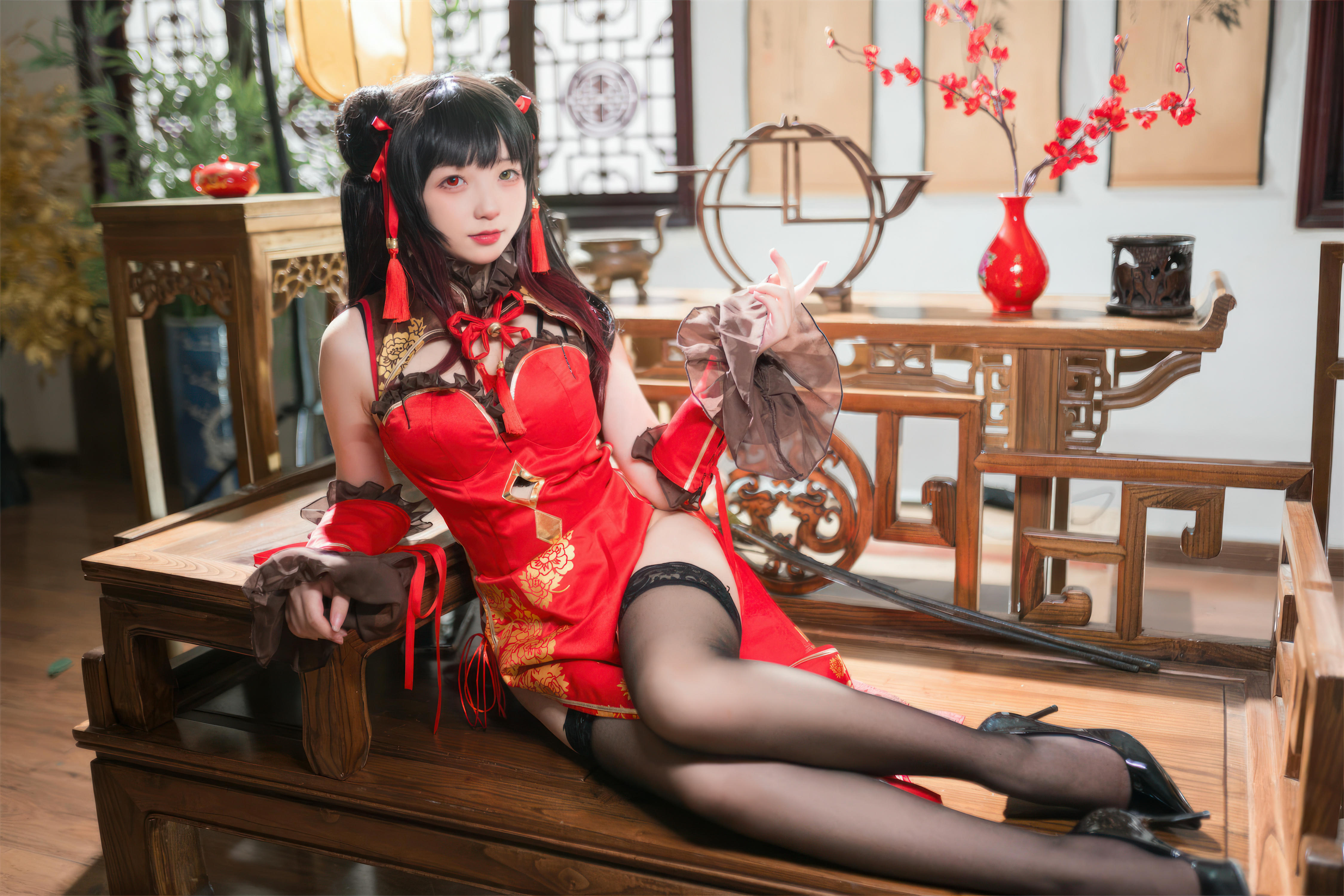 花铃Hana NO.037 时崎狂三旗袍[66P-521.2M]_第2集