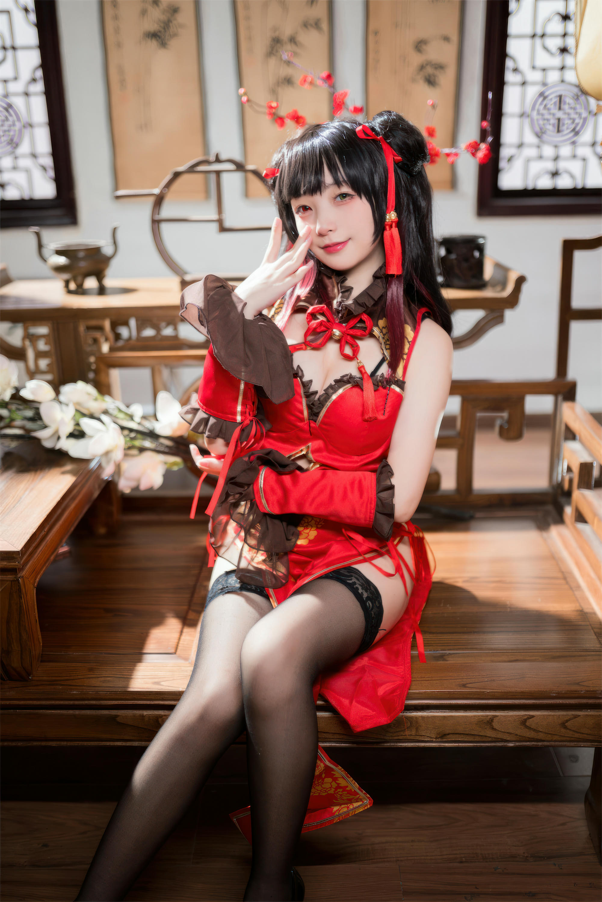 花铃Hana NO.037 时崎狂三旗袍[66P-521.2M]_第3集