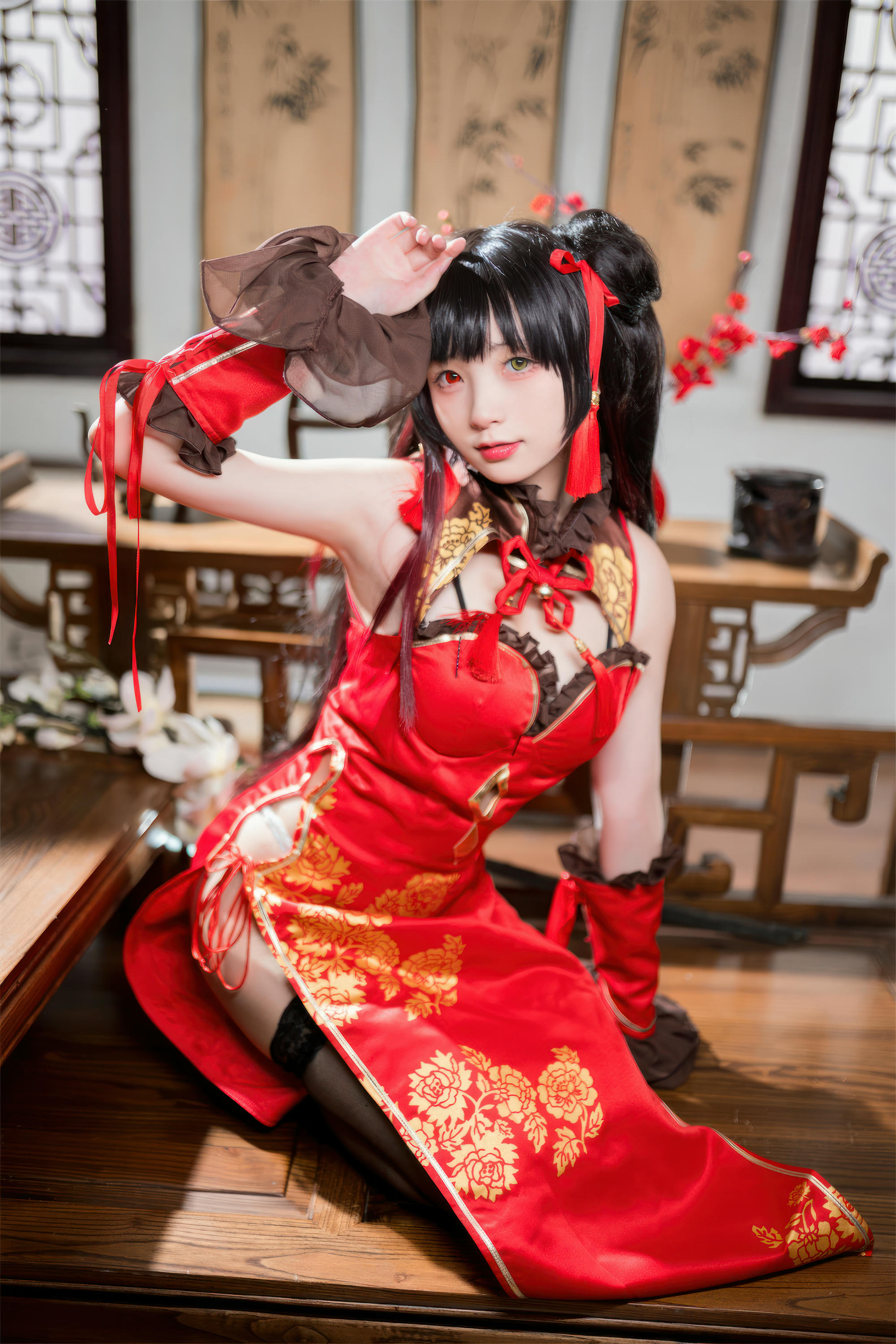 花铃Hana NO.037 时崎狂三旗袍[66P-521.2M]_第3集