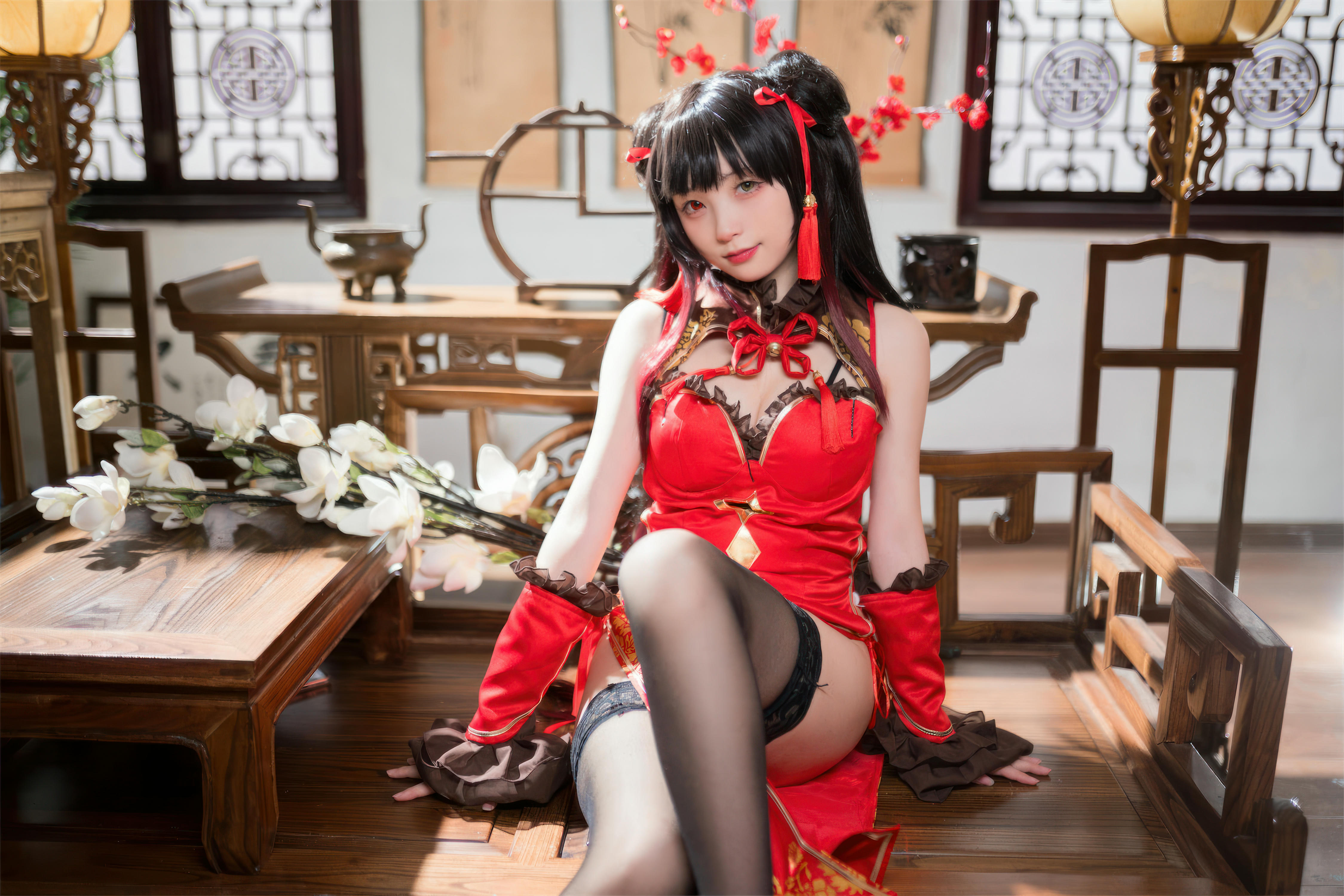 花铃Hana NO.037 时崎狂三旗袍[66P-521.2M]_第3集