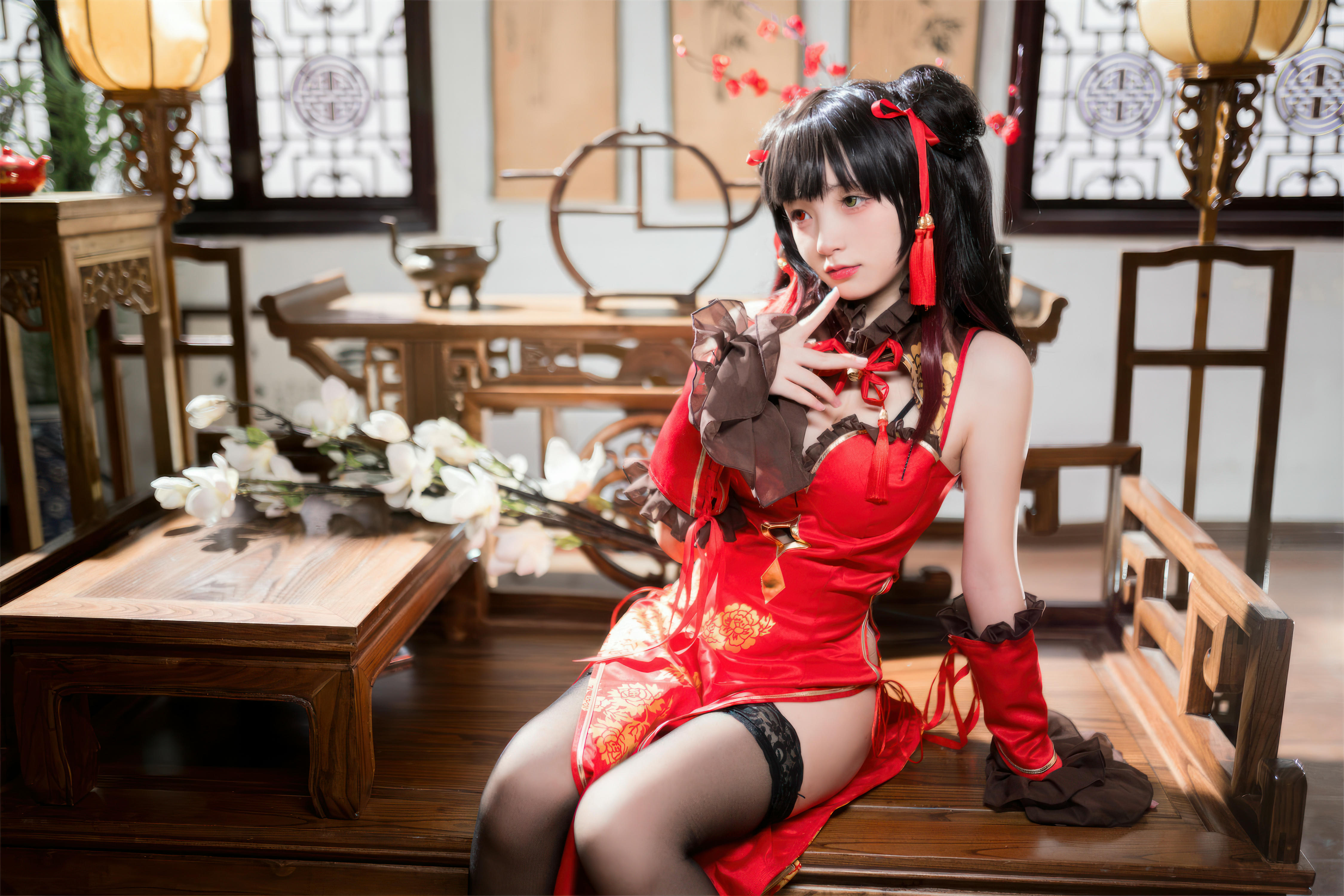 花铃Hana NO.037 时崎狂三旗袍[66P-521.2M]_第3集