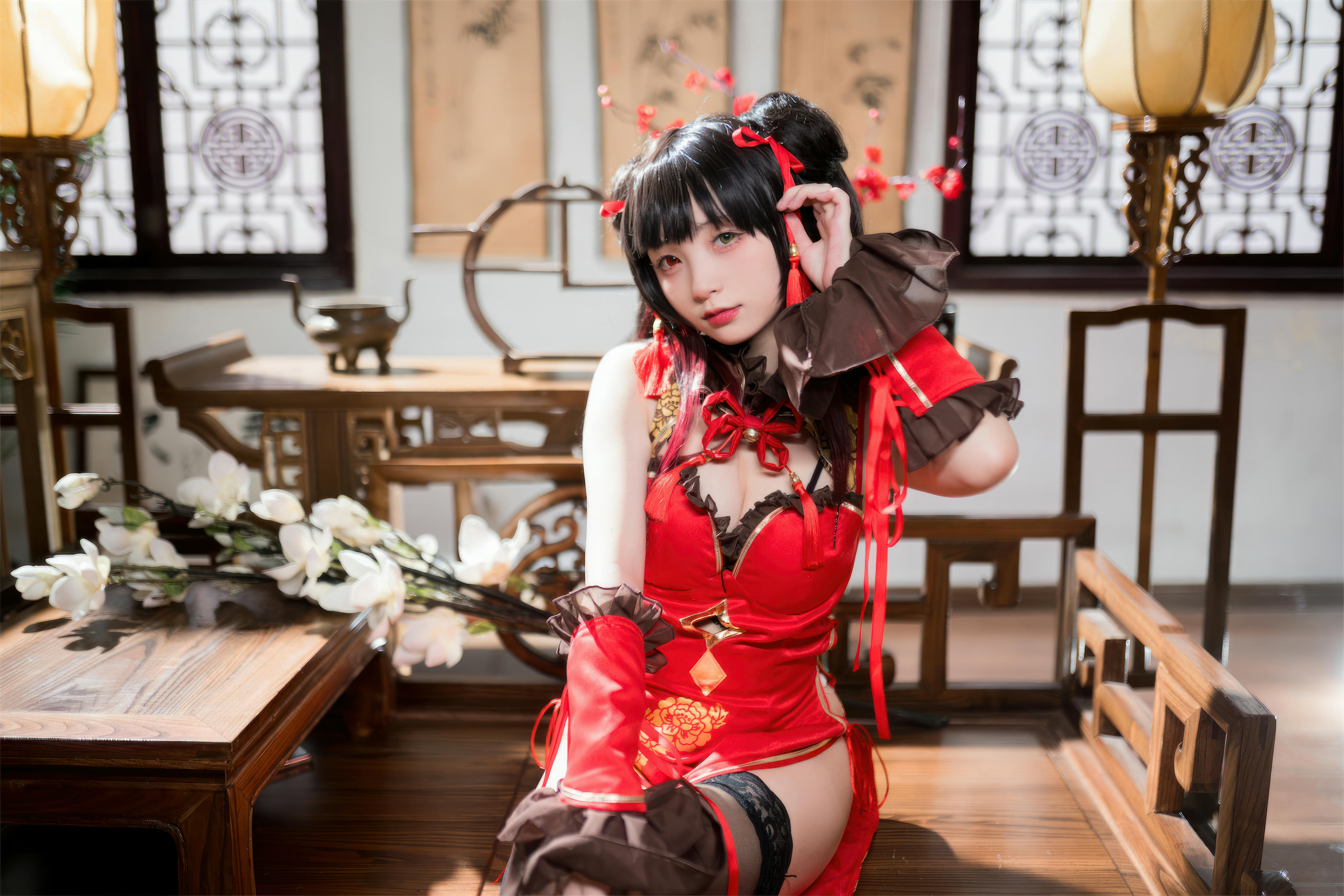 花铃Hana NO.037 时崎狂三旗袍[66P-521.2M]_第4集