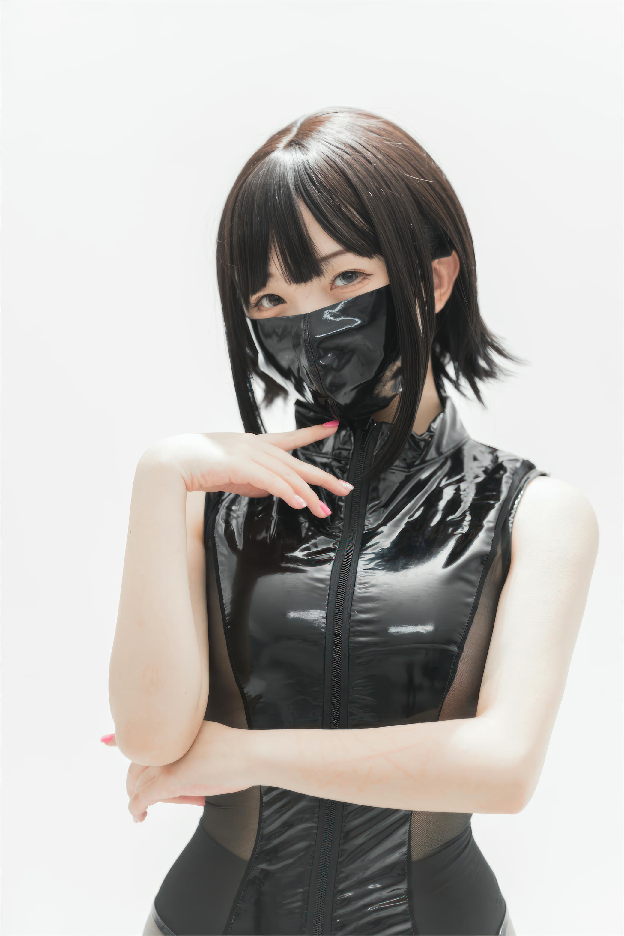 花铃Hana NO.049 灰丝皮衣 [73P 286MB]_第1集