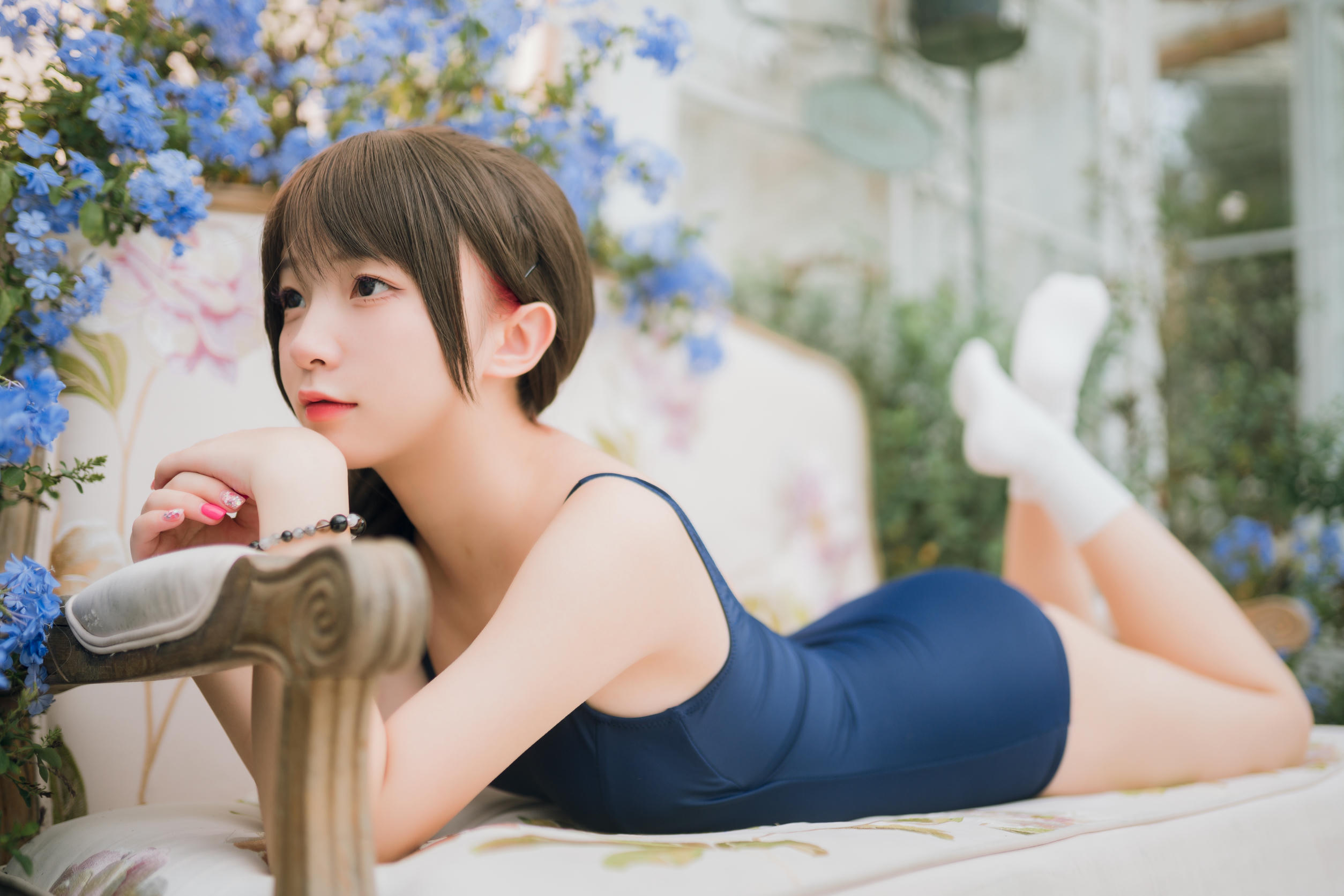 花铃Hana NO.058 风纪委员死裤水x游泳课风纪委员 [93P-715MB]_第2集