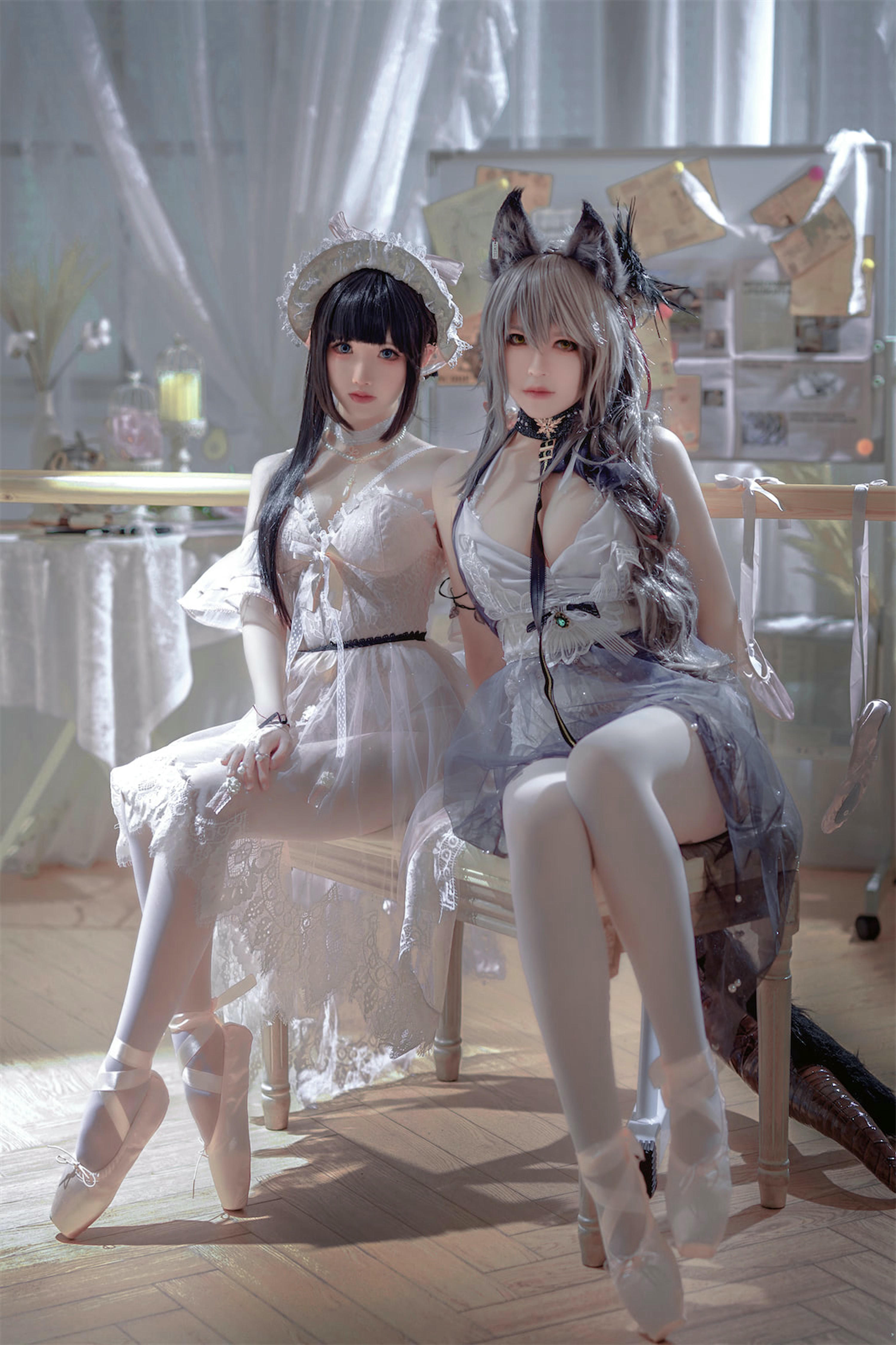 面饼仙儿 NO.119 &半半子 Arknights 黑x森蚺バレエ[56P-483MB]_第1集