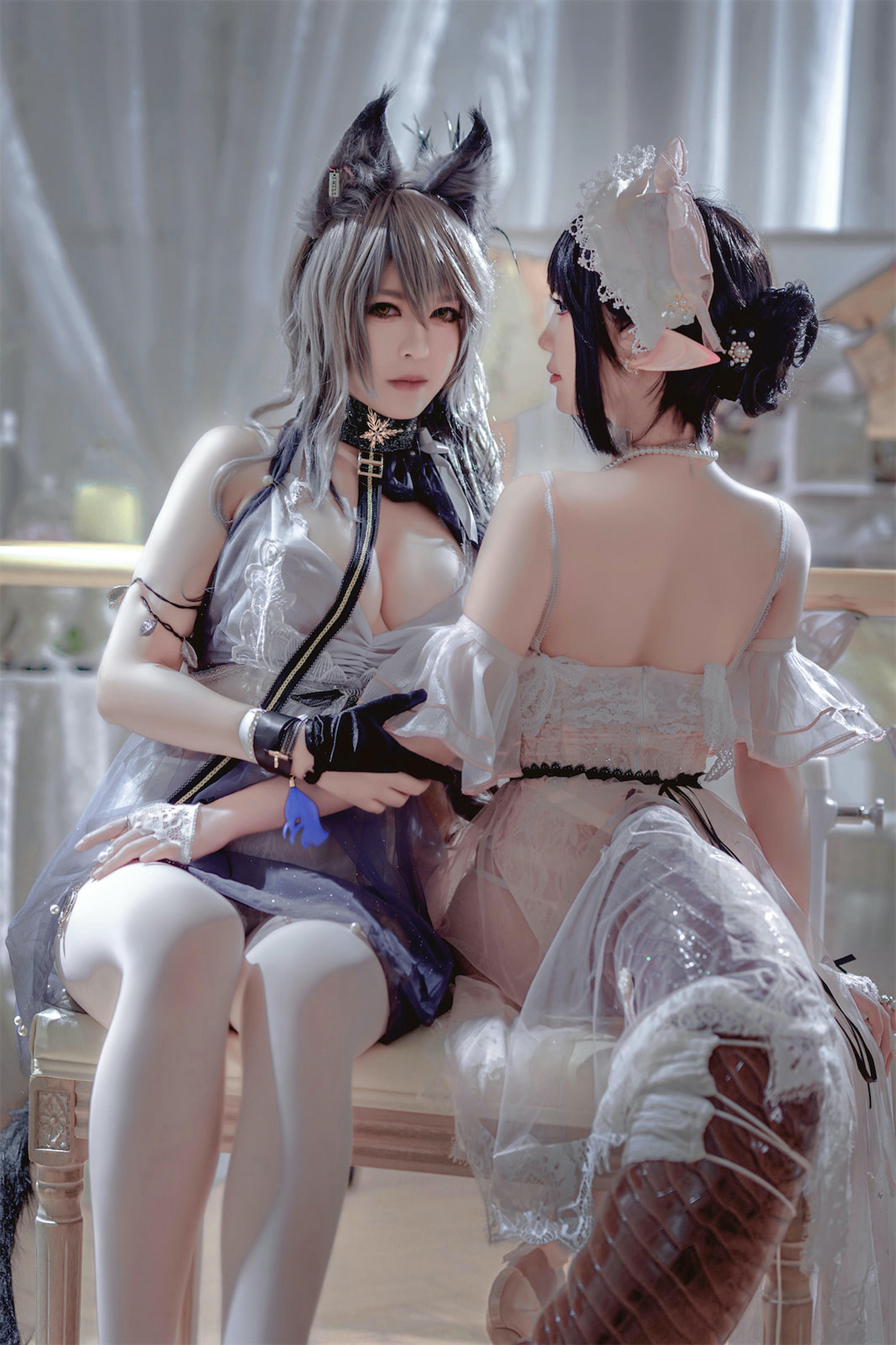 面饼仙儿 NO.119 &半半子 Arknights 黑x森蚺バレエ[56P-483MB]_第1集