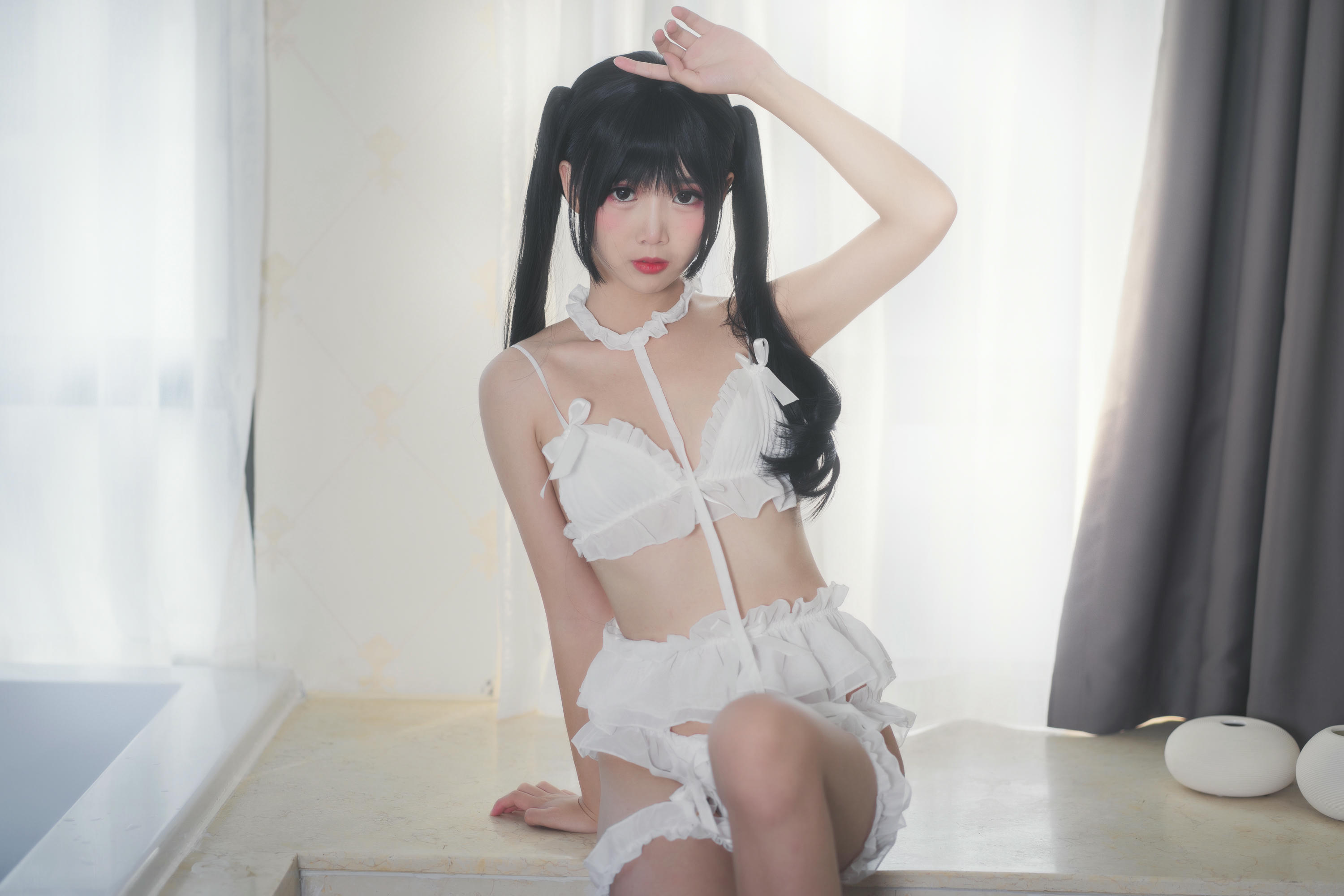 Coser面饼仙儿 NO.015 脑内少女 白内衣 [17P-171MB]_第1集