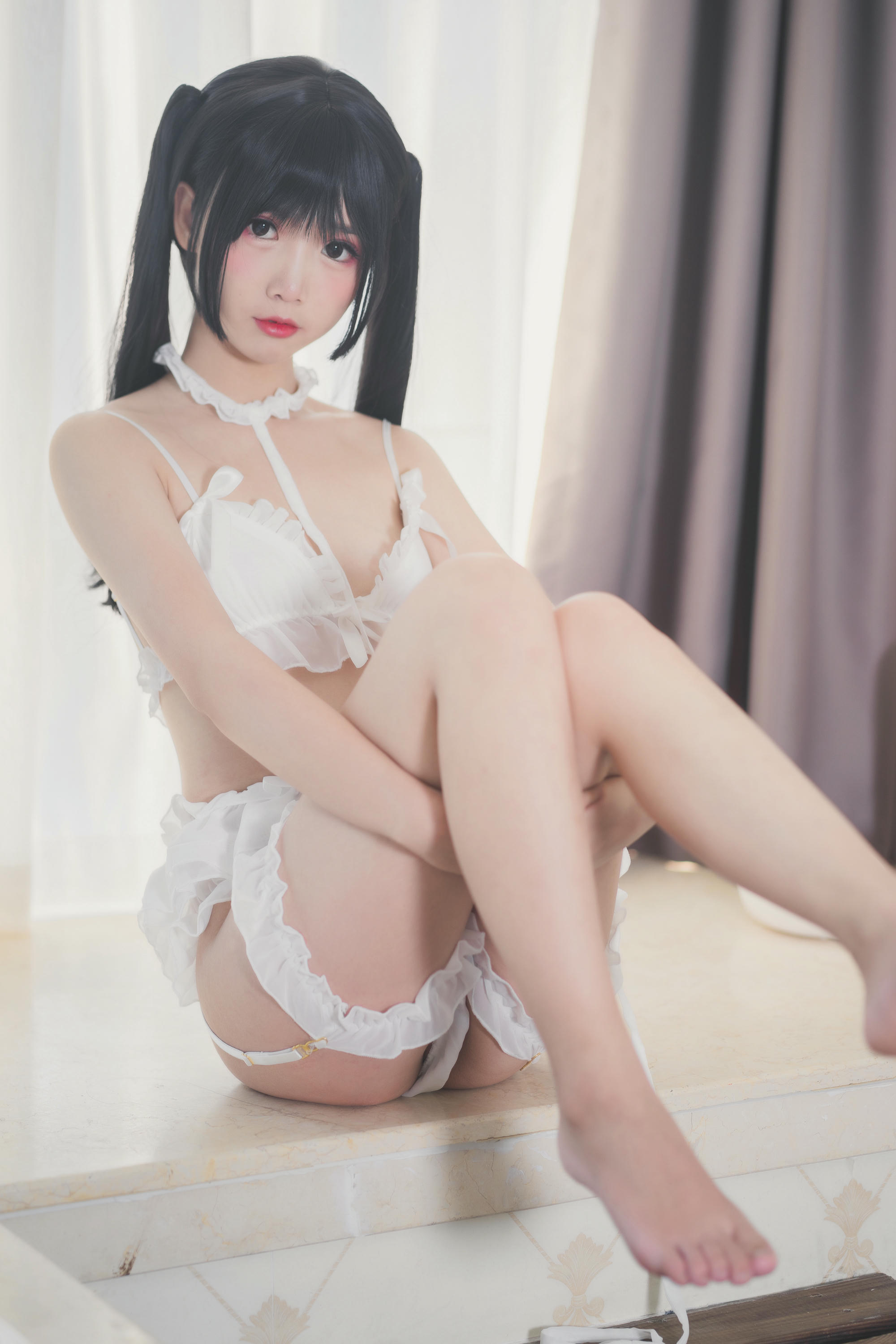 Coser面饼仙儿 NO.015 脑内少女 白内衣 [17P-171MB]_第1集