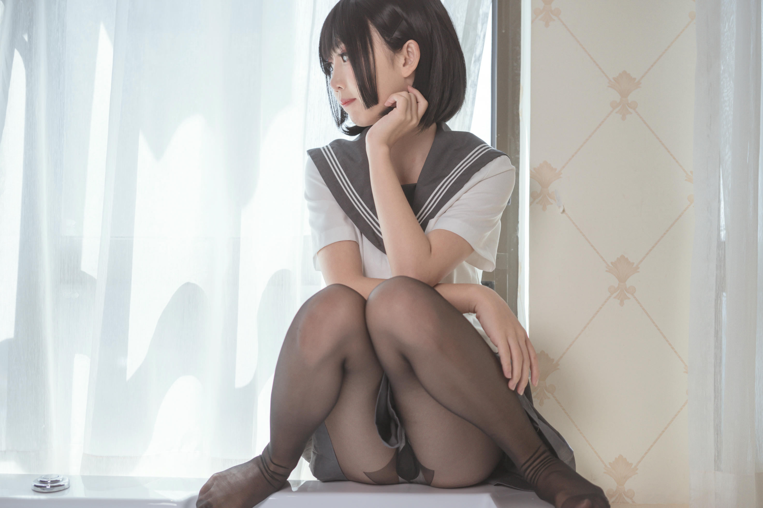 Coser面饼仙儿 NO.016 脑内少女 黑丝JK [25P-241MB]_第1集