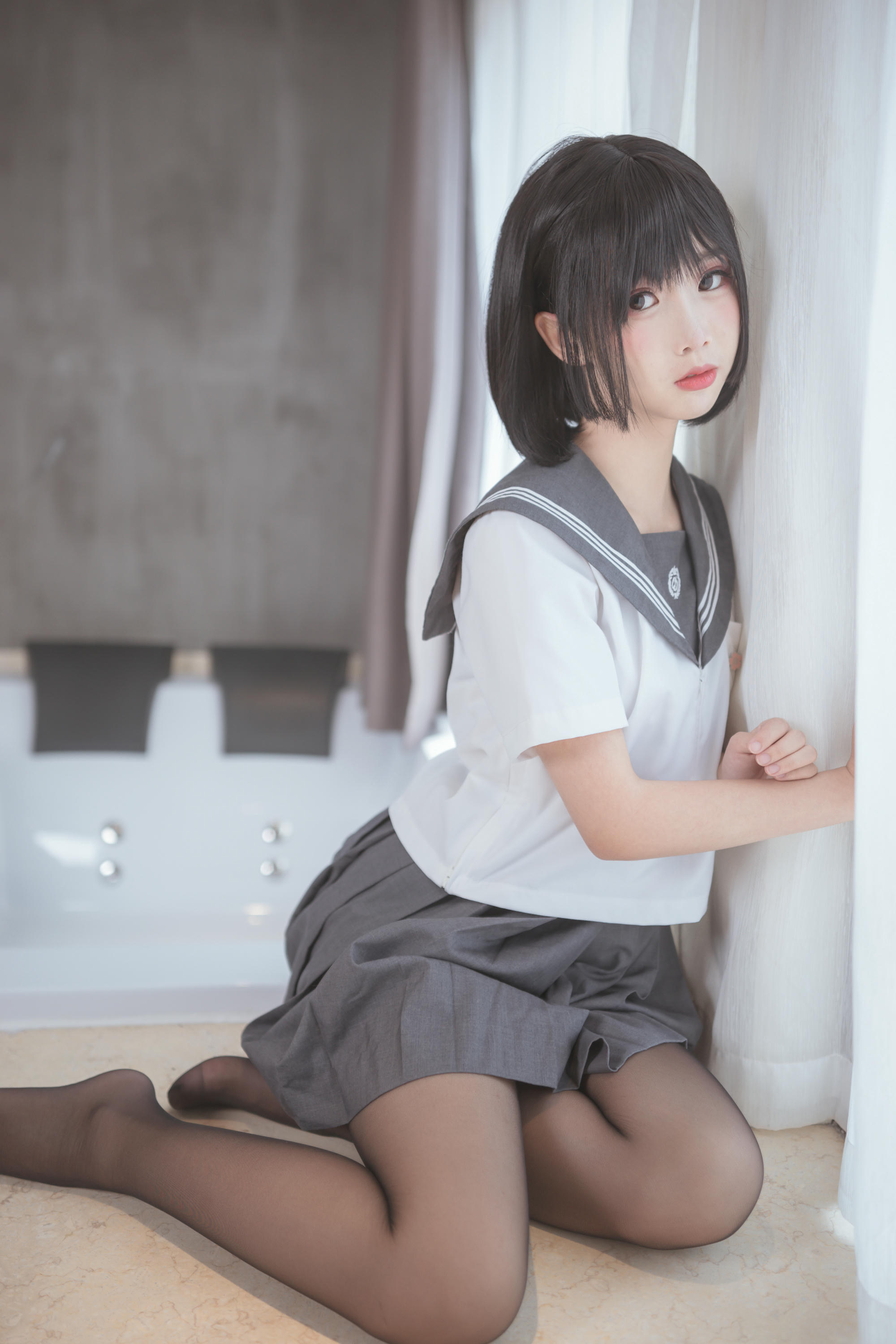 Coser面饼仙儿 NO.016 脑内少女 黑丝JK [25P-241MB]_第1集