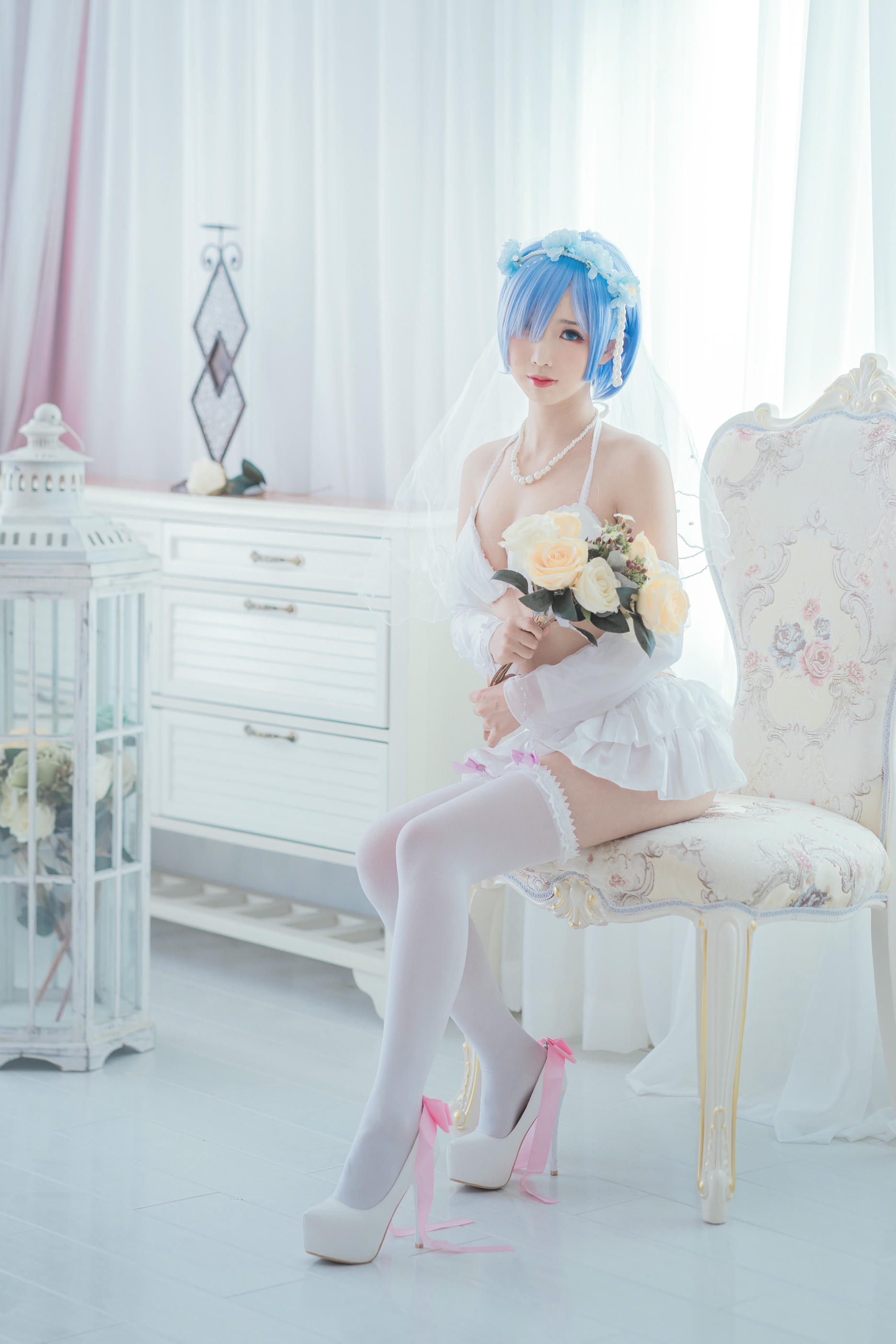 Coser面饼仙儿 NO.044 花嫁蕾姆 [28P-186MB]_第1集
