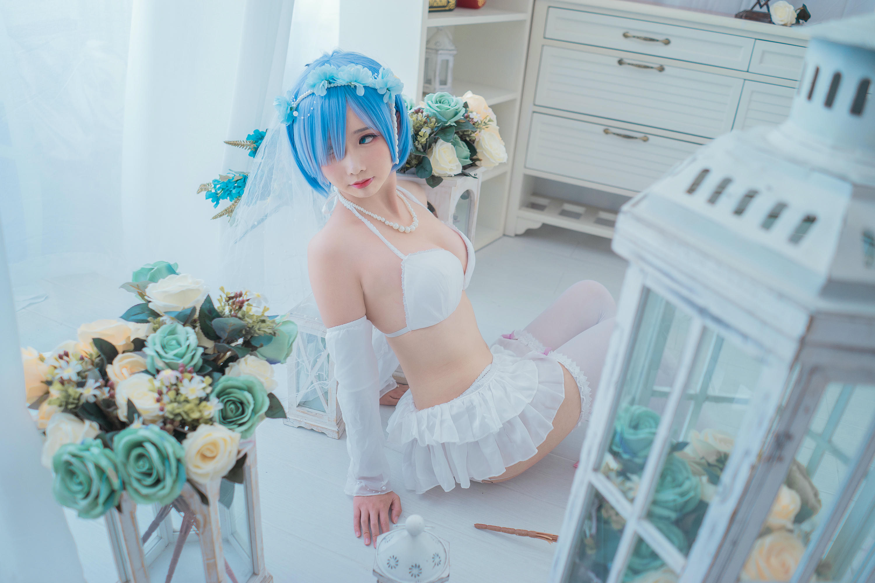 Coser面饼仙儿 NO.044 花嫁蕾姆 [28P-186MB]_第1集