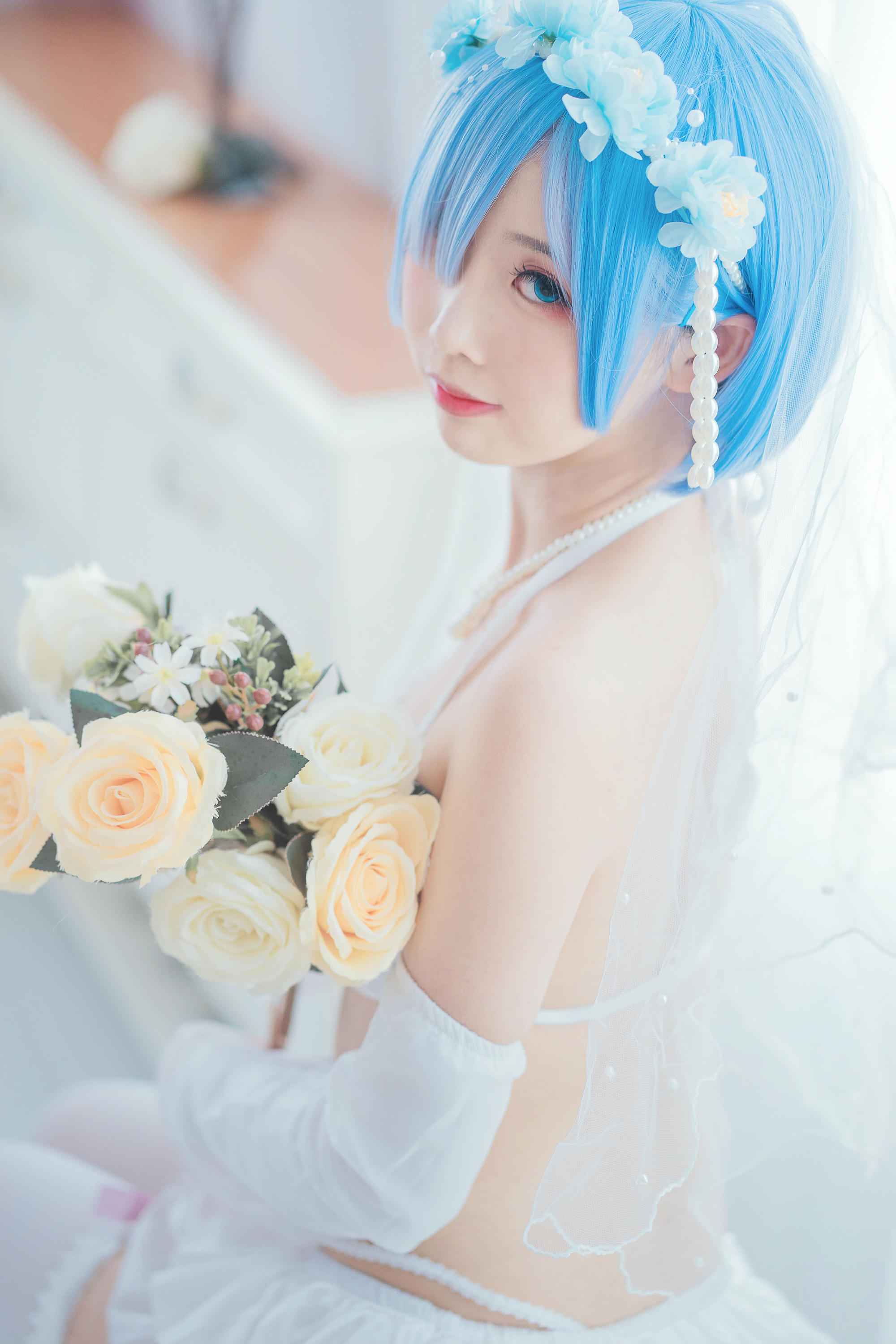 Coser面饼仙儿 NO.044 花嫁蕾姆 [28P-186MB]_第1集