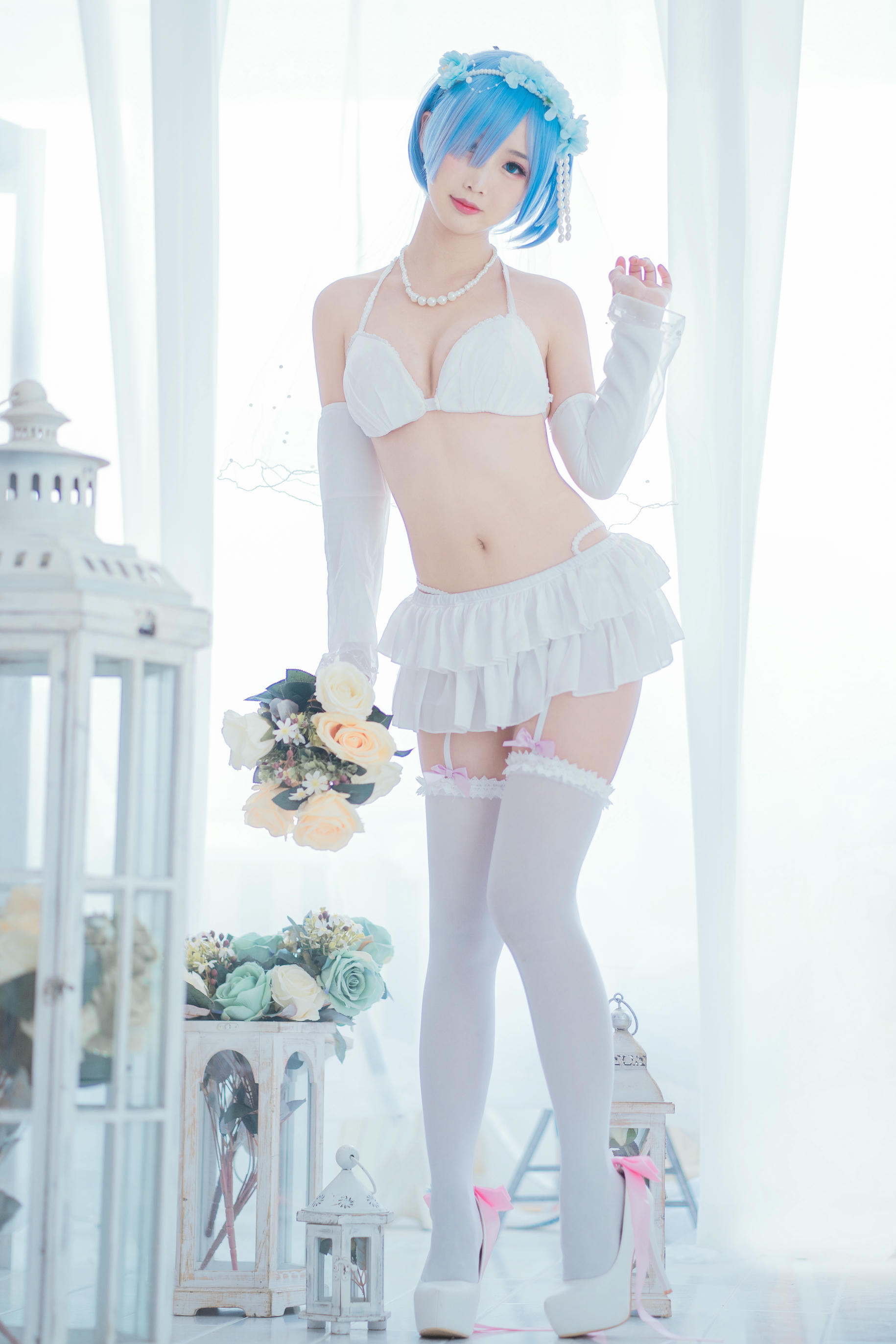 Coser面饼仙儿 NO.044 花嫁蕾姆 [28P-186MB]_第1集