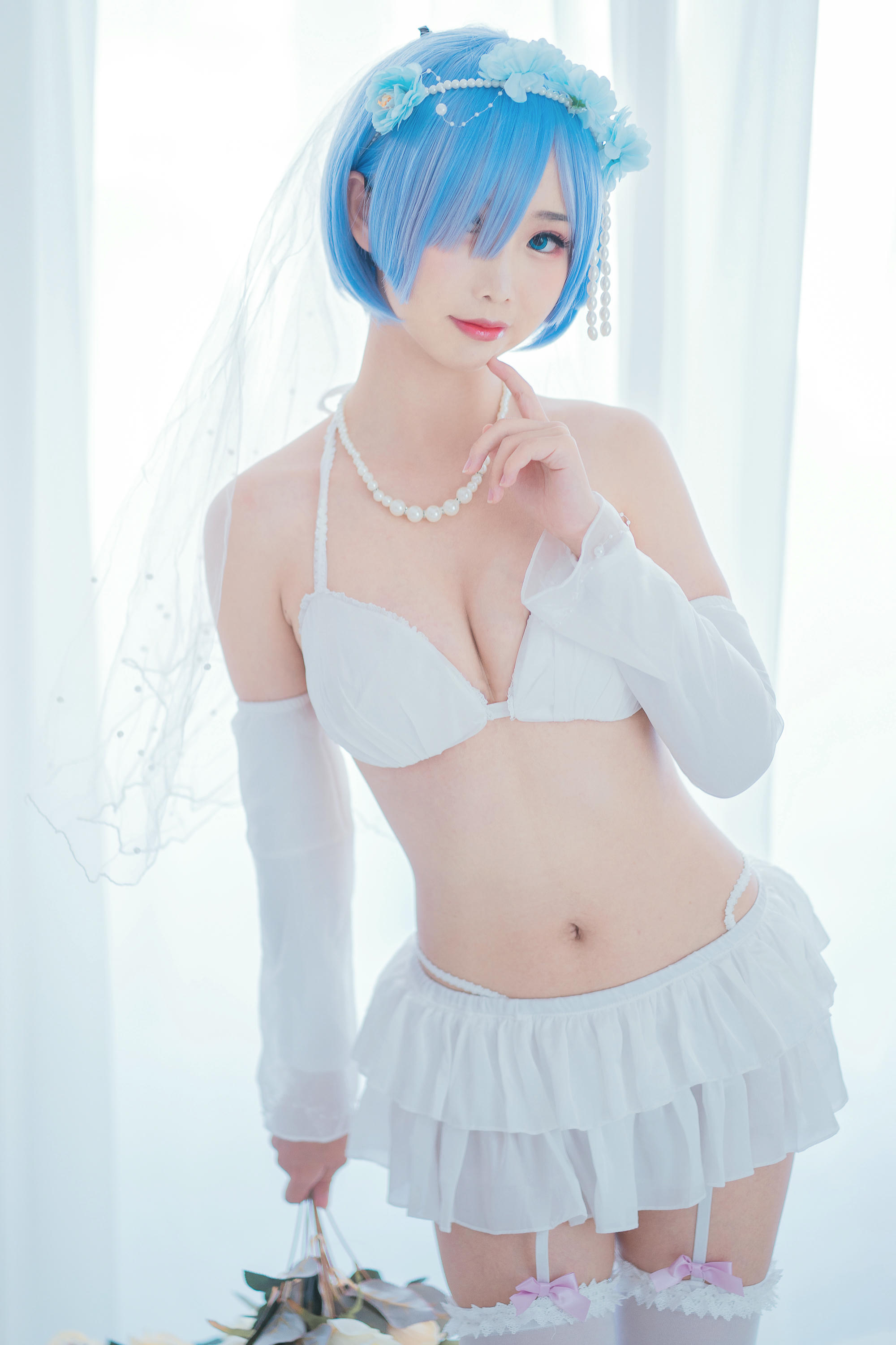 Coser面饼仙儿 NO.044 花嫁蕾姆 [28P-186MB]_第1集