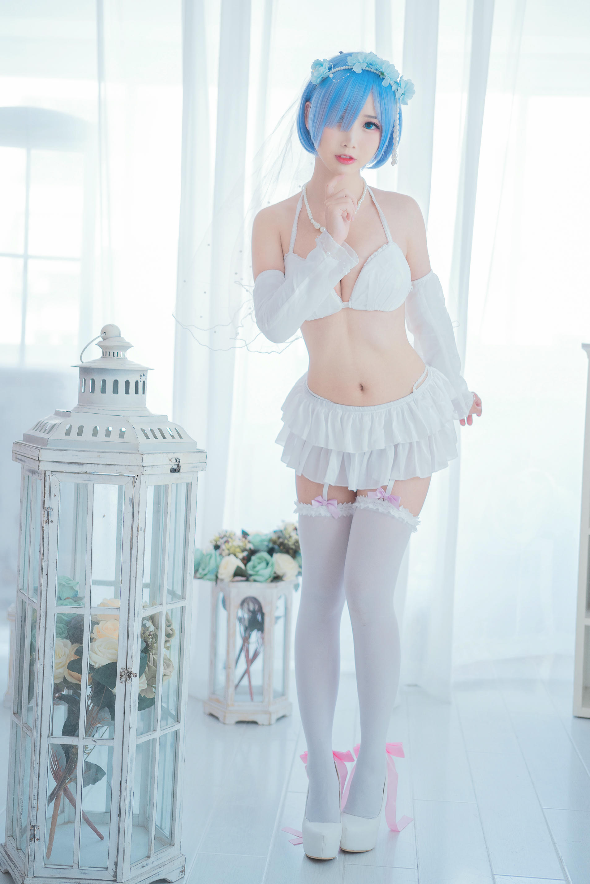 Coser面饼仙儿 NO.044 花嫁蕾姆 [28P-186MB]_第1集