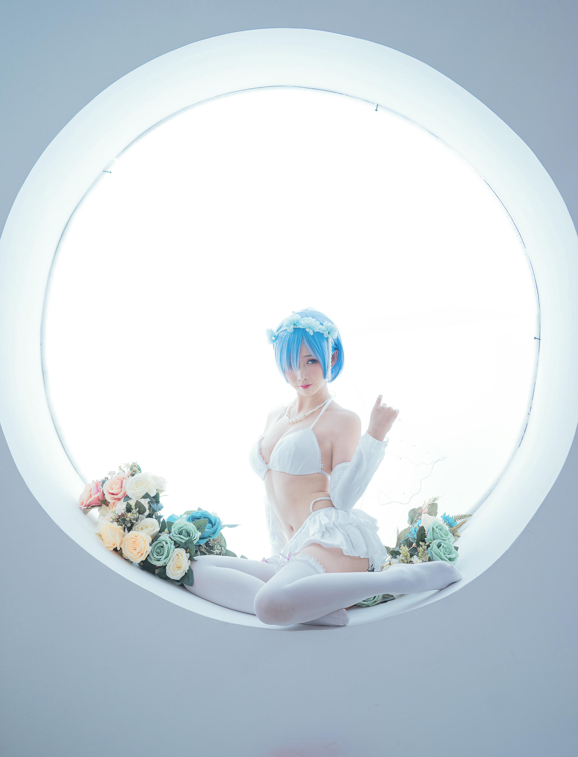 Coser面饼仙儿 NO.044 花嫁蕾姆 [28P-186MB]_第1集