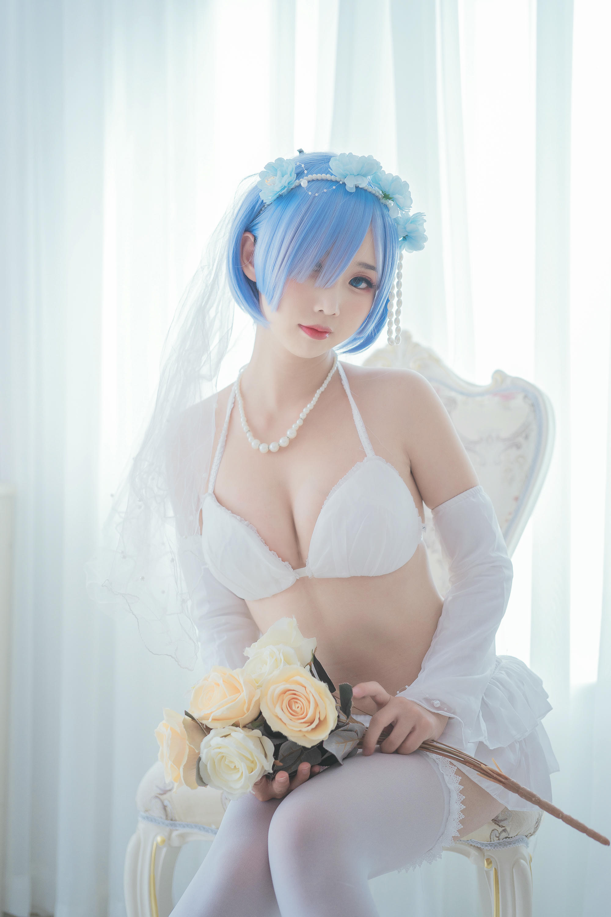 Coser面饼仙儿 NO.044 花嫁蕾姆 [28P-186MB]_第1集
