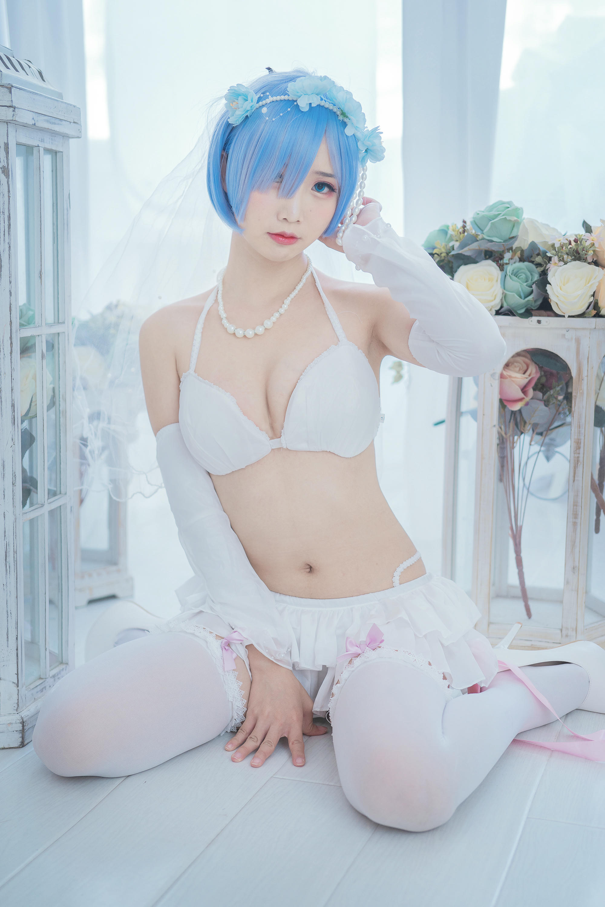 Coser面饼仙儿 NO.044 花嫁蕾姆 [28P-186MB]_第1集