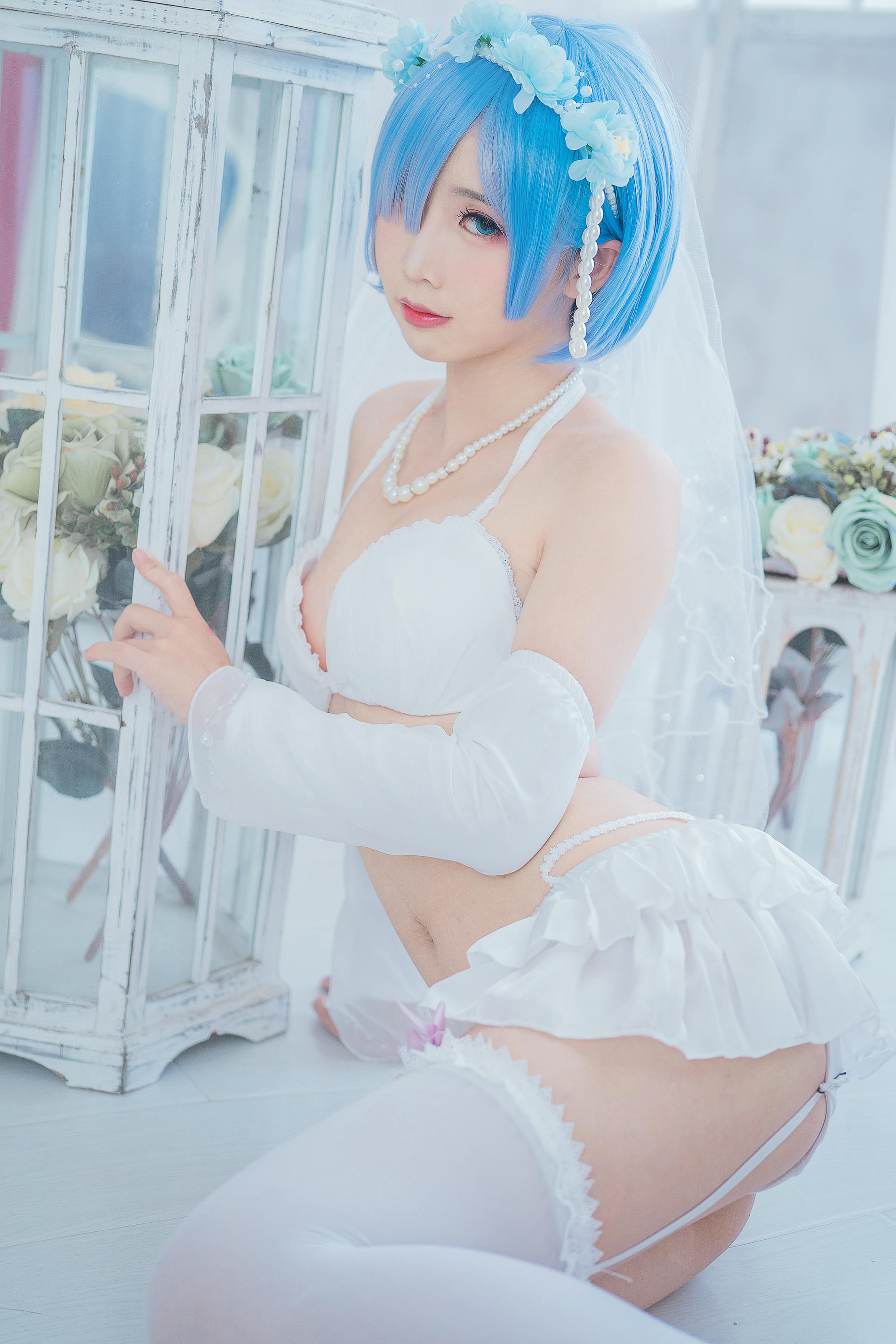 Coser面饼仙儿 NO.044 花嫁蕾姆 [28P-186MB]_第1集