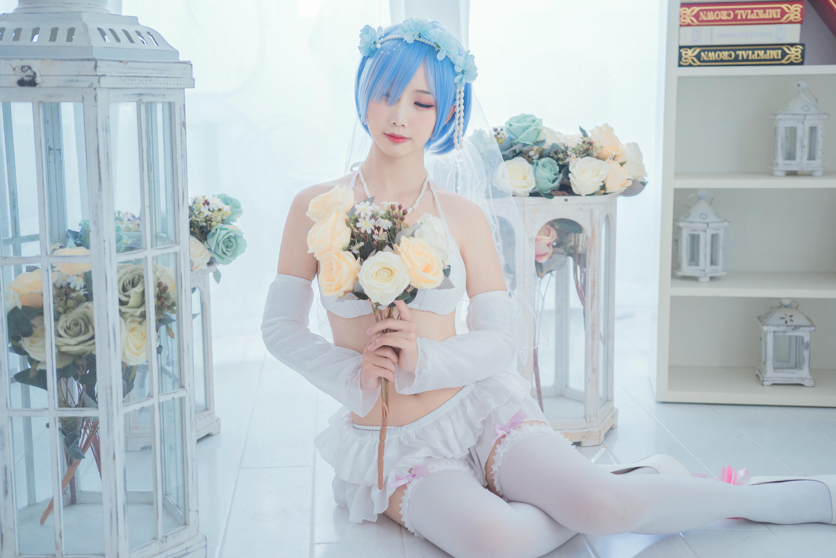 Coser面饼仙儿 NO.044 花嫁蕾姆 [28P-186MB]_第1集