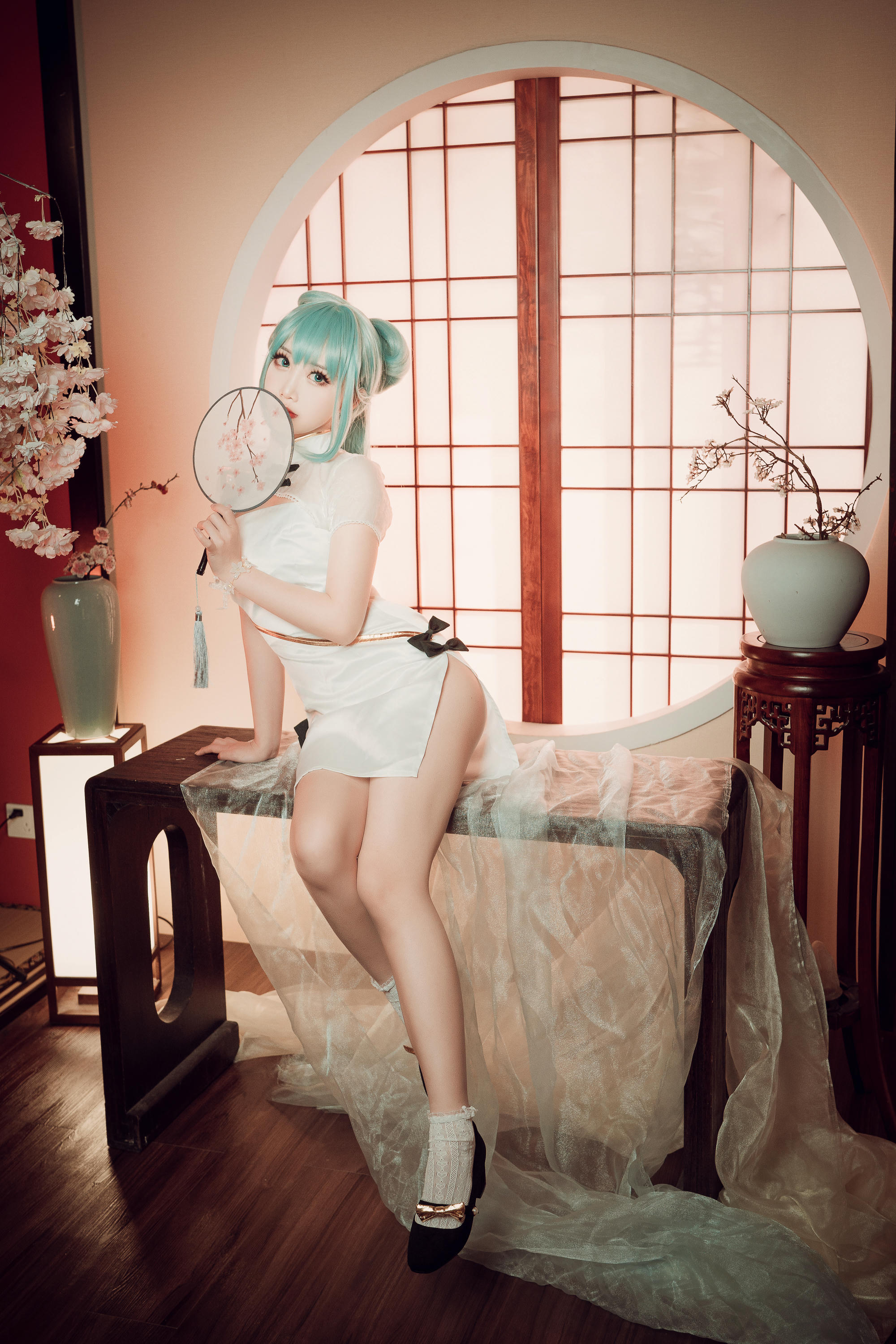 Coser面饼仙儿 NO.096 初音旗袍 [28P-514MB]_第1集