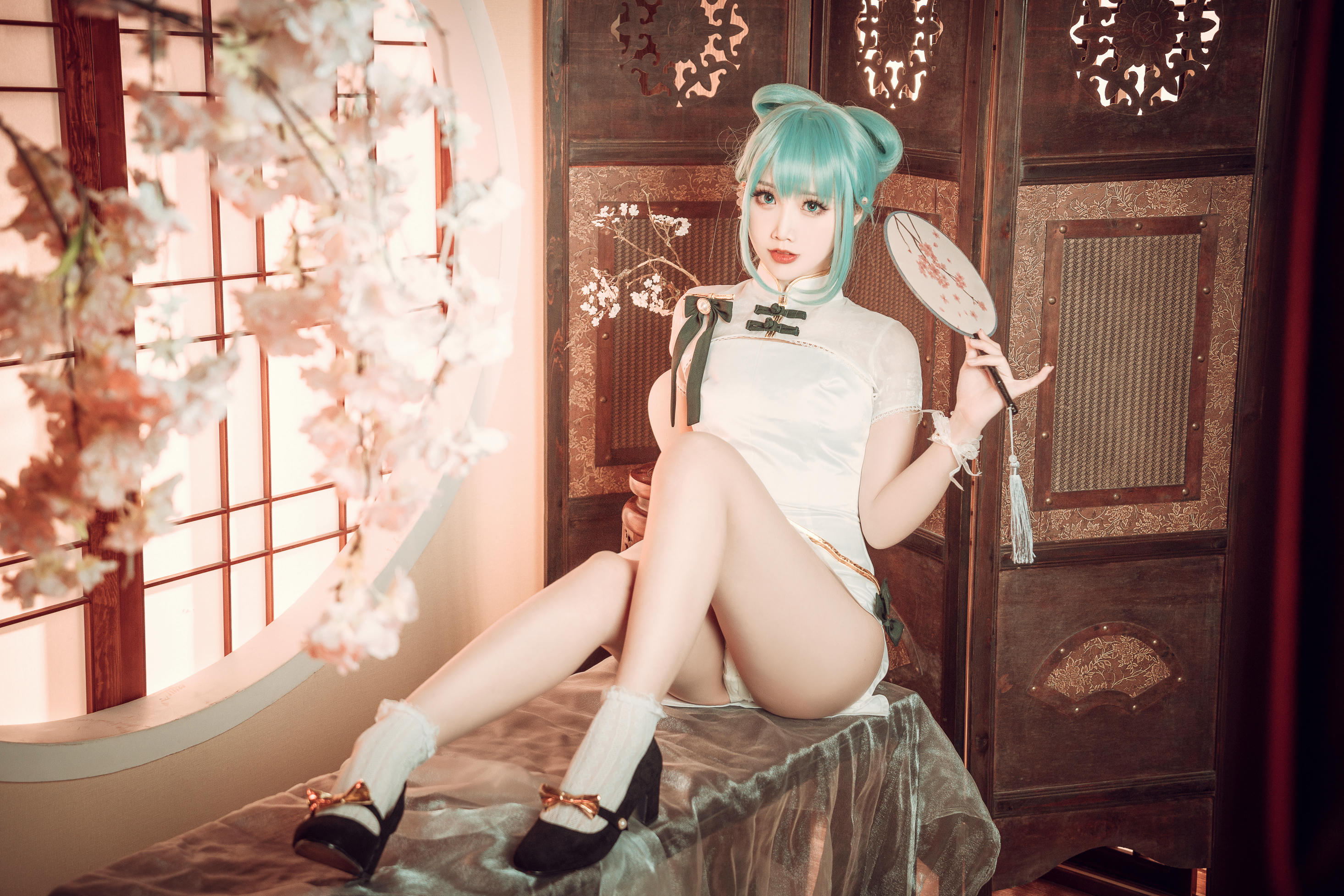 Coser面饼仙儿 NO.096 初音旗袍 [28P-514MB]_第1集