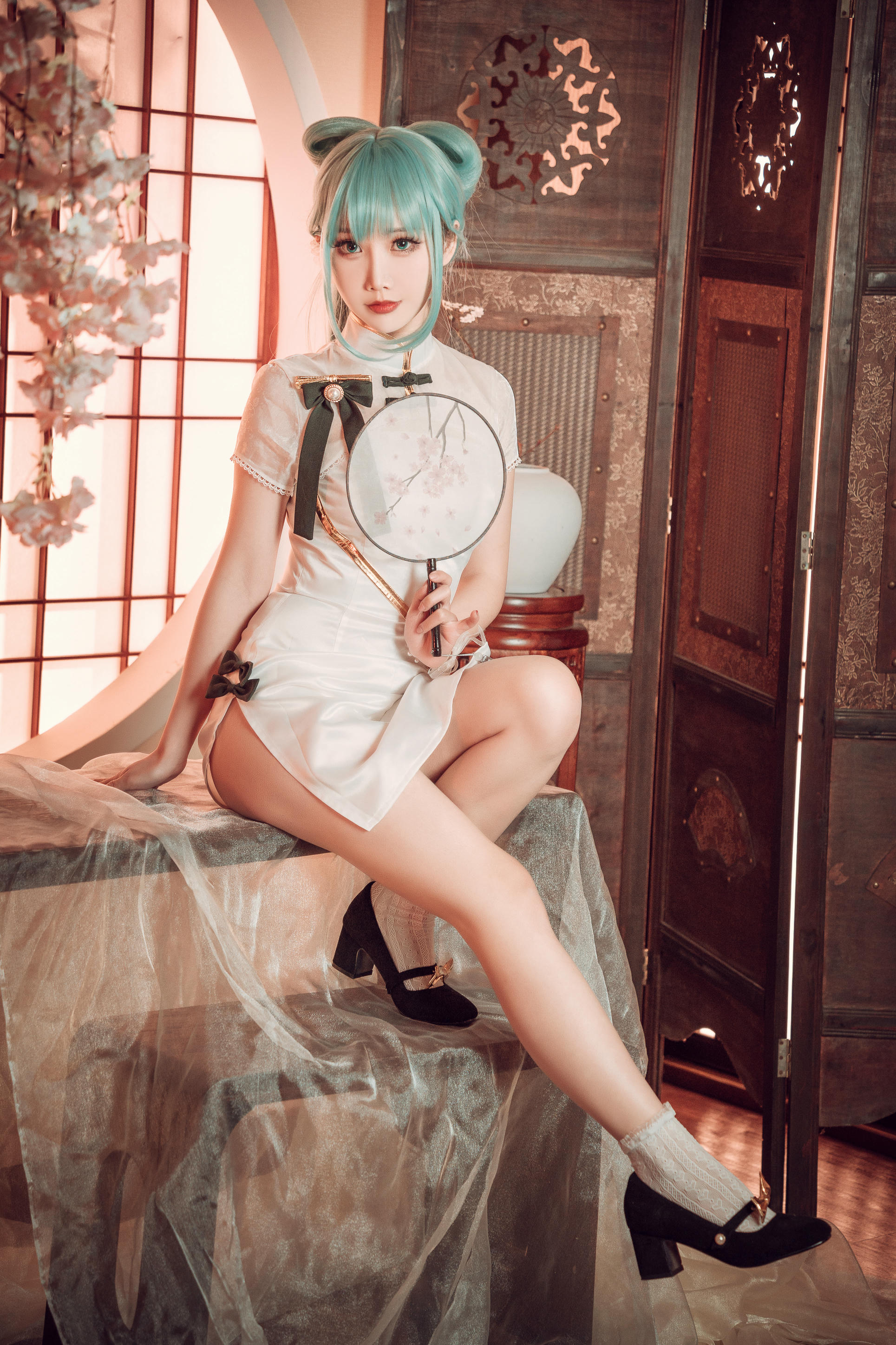 Coser面饼仙儿 NO.096 初音旗袍 [28P-514MB]_第1集