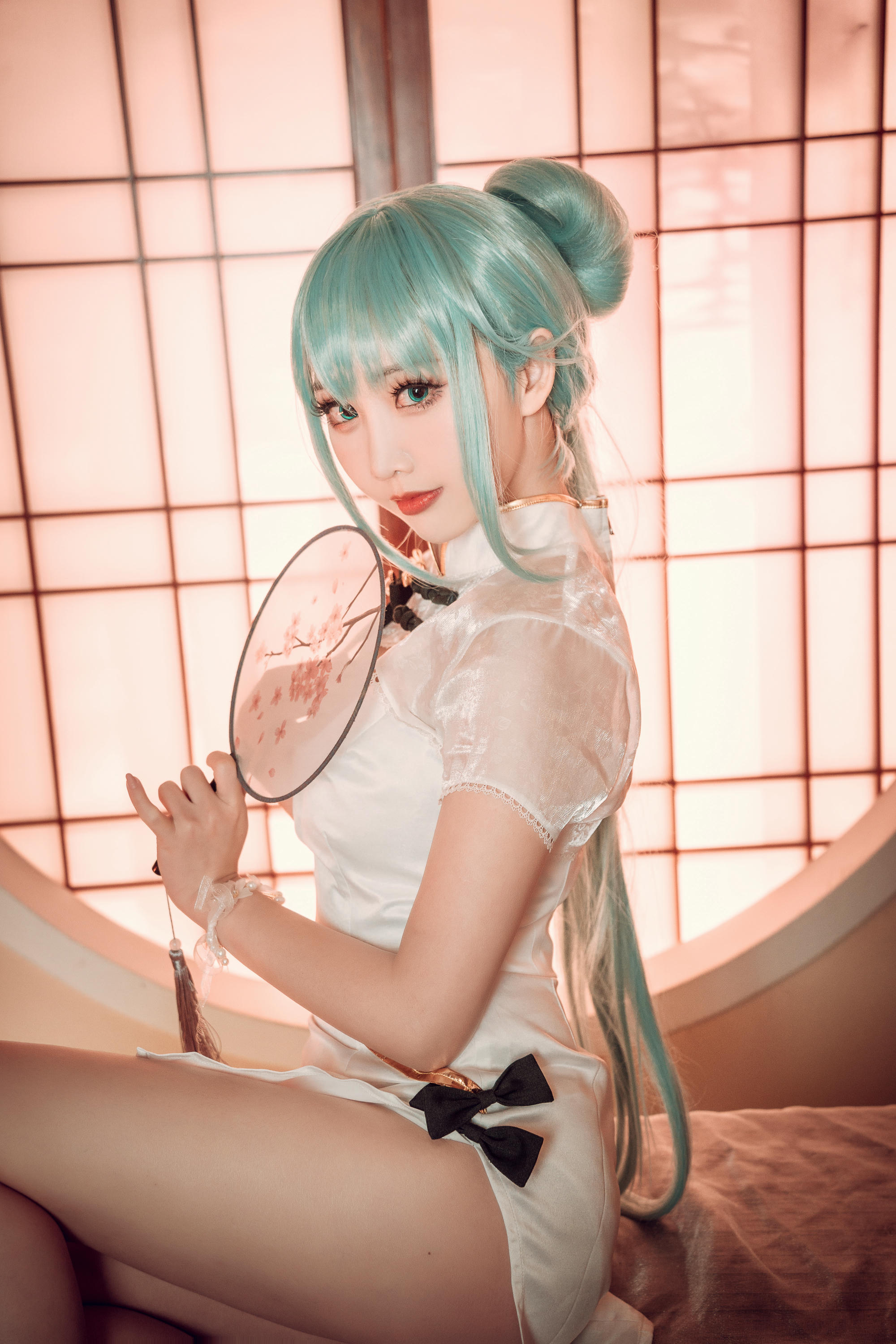 Coser面饼仙儿 NO.096 初音旗袍 [28P-514MB]_第1集