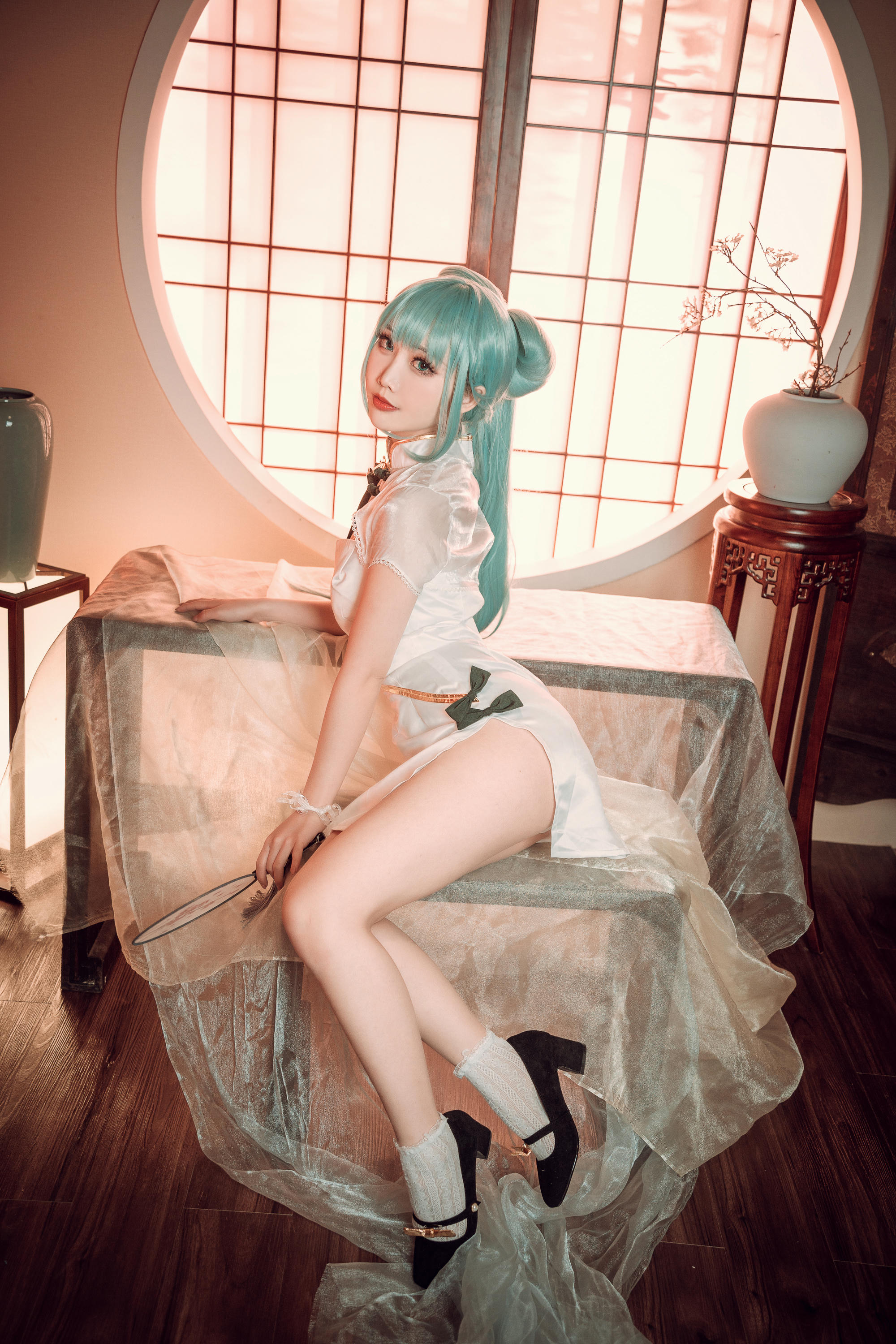 Coser面饼仙儿 NO.096 初音旗袍 [28P-514MB]_第2集