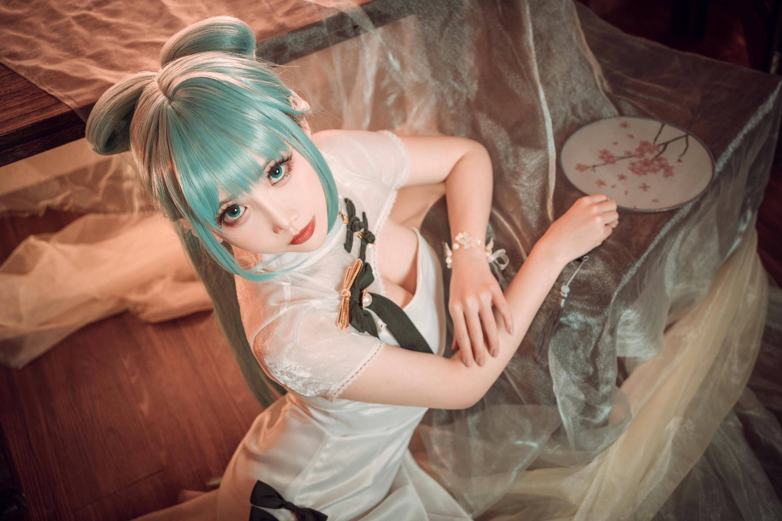 Coser面饼仙儿 NO.096 初音旗袍 [28P-514MB]_第2集