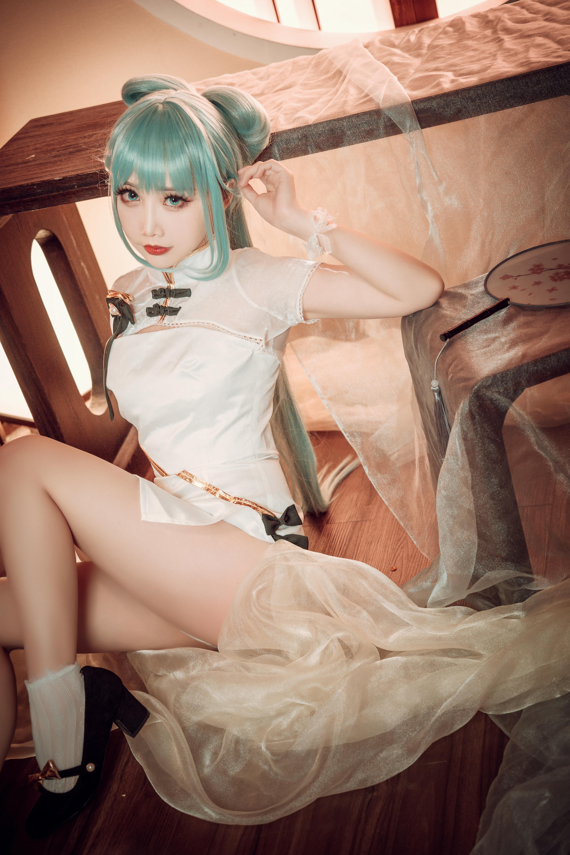 Coser面饼仙儿 NO.096 初音旗袍 [28P-514MB]_第2集