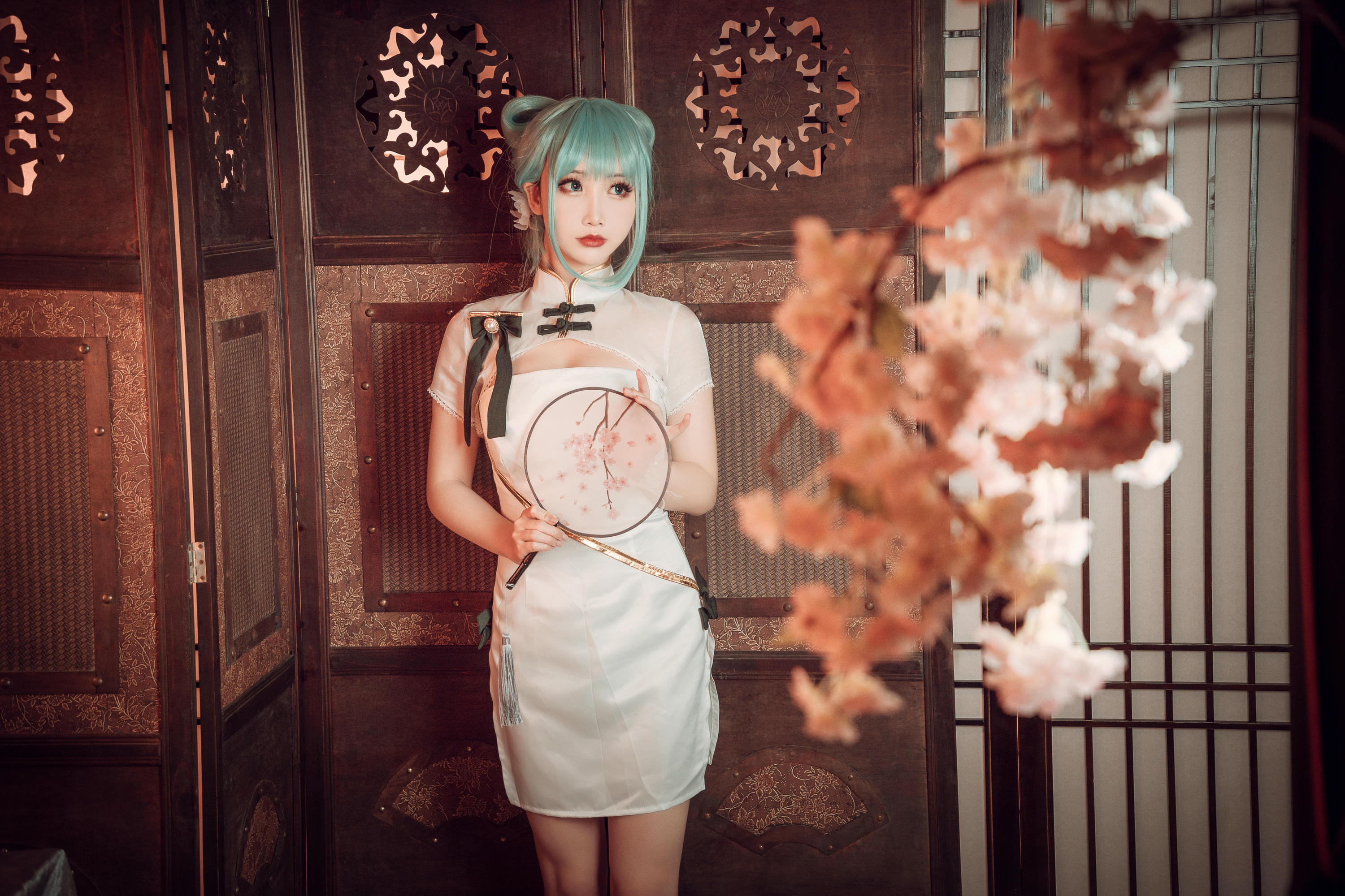 Coser面饼仙儿 NO.096 初音旗袍 [28P-514MB]_第2集