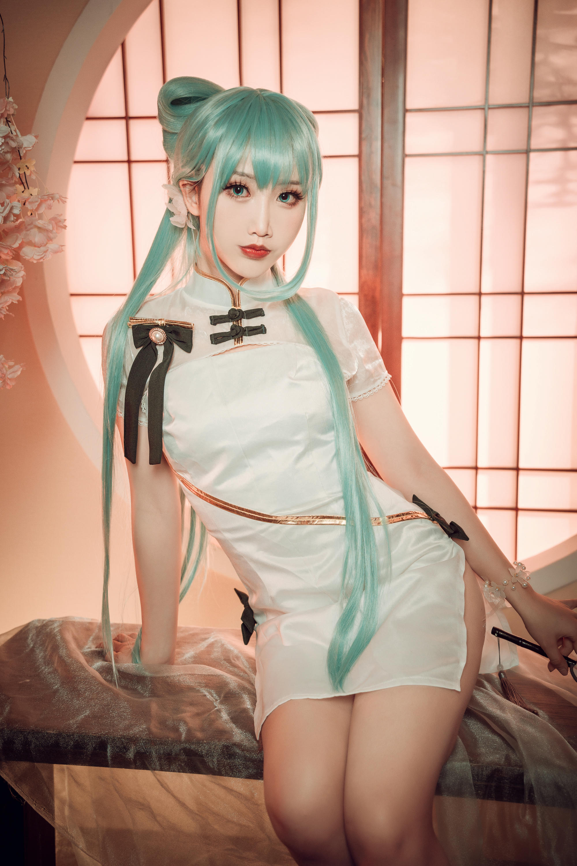 Coser面饼仙儿 NO.096 初音旗袍 [28P-514MB]_第1集